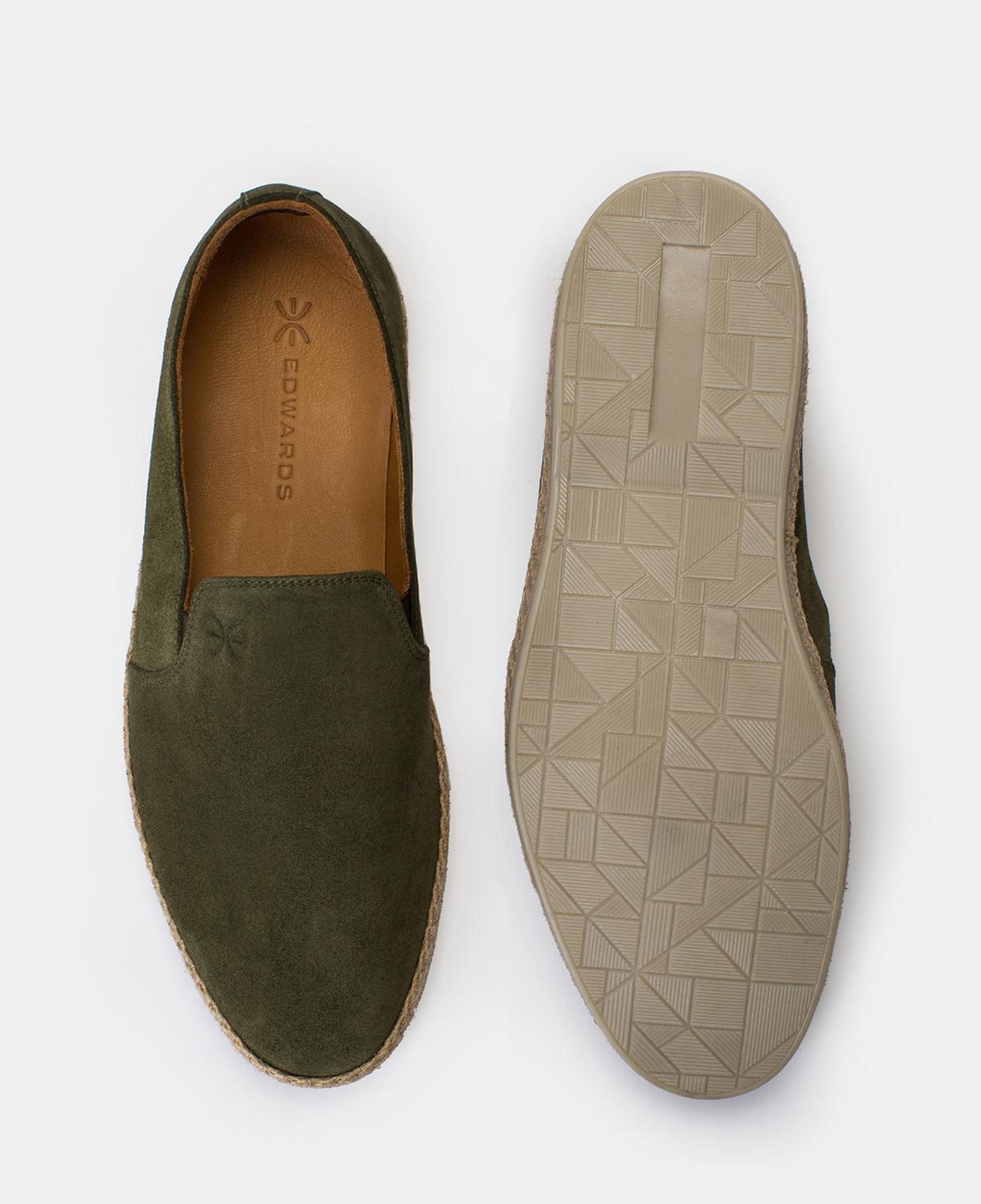 Erkek Haki Süet Espadril