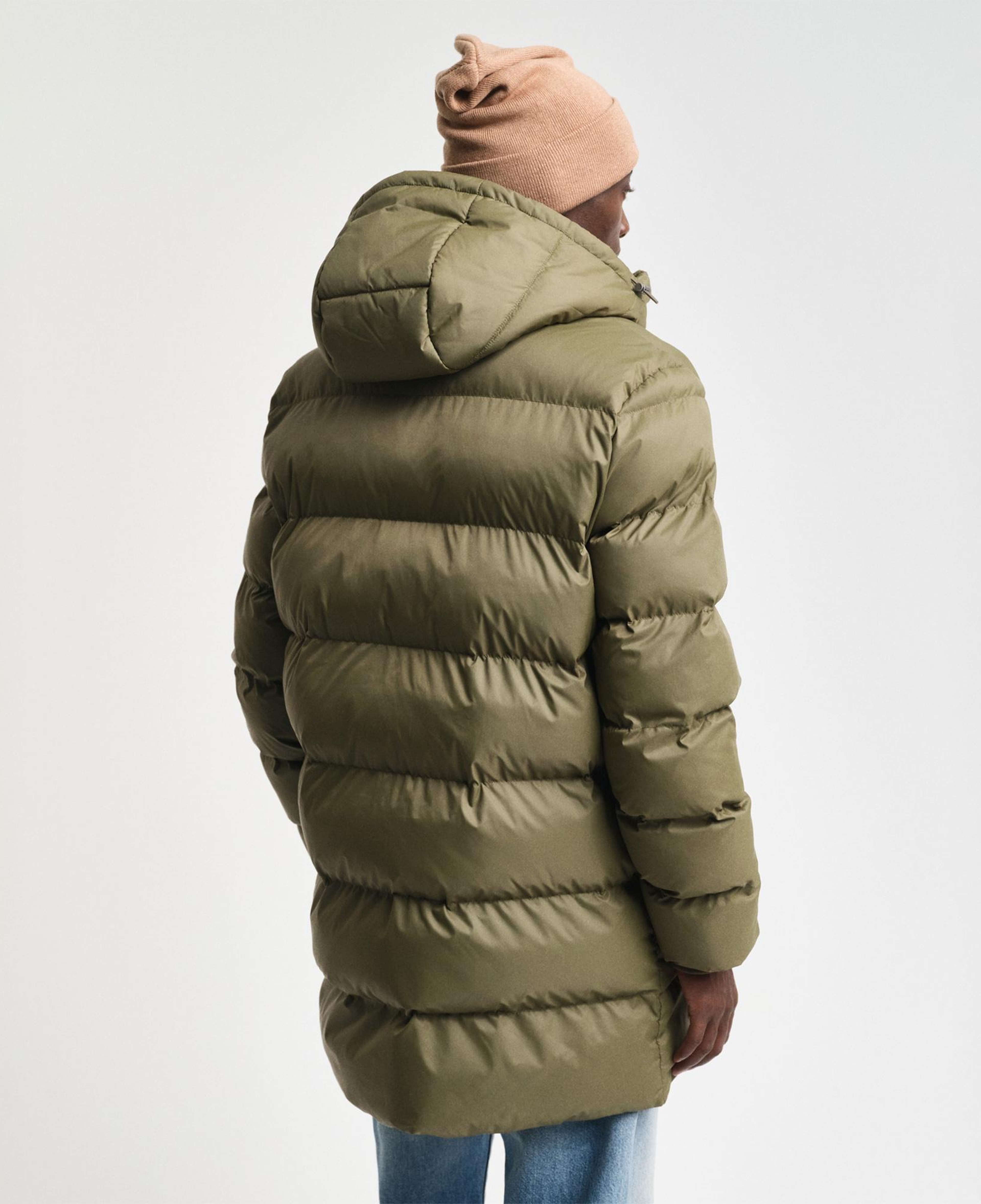 Gant Erkek Yeşil Kapüşonlu Mont