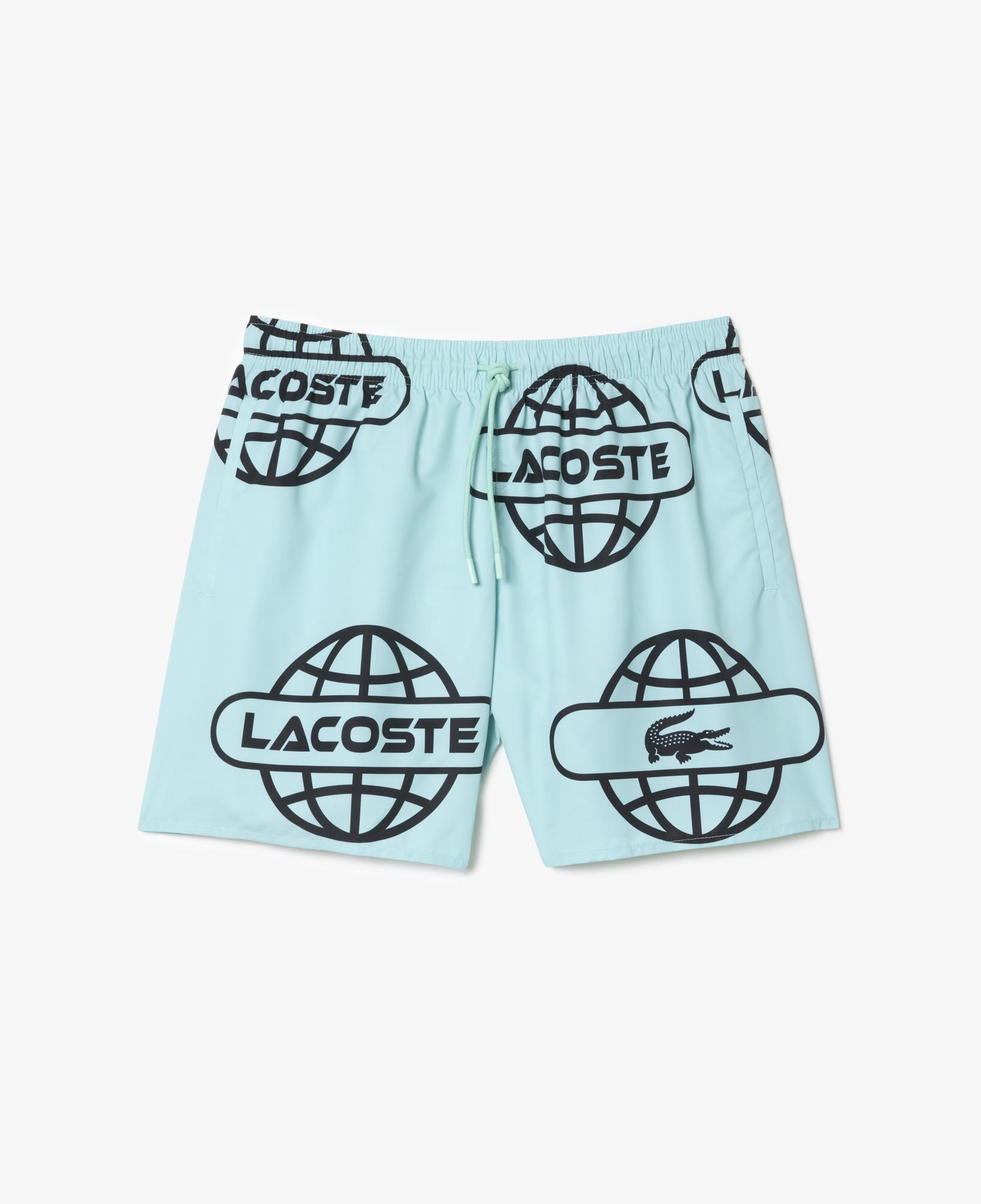 Lacoste Erkek Baskılı Yeşil Şortu