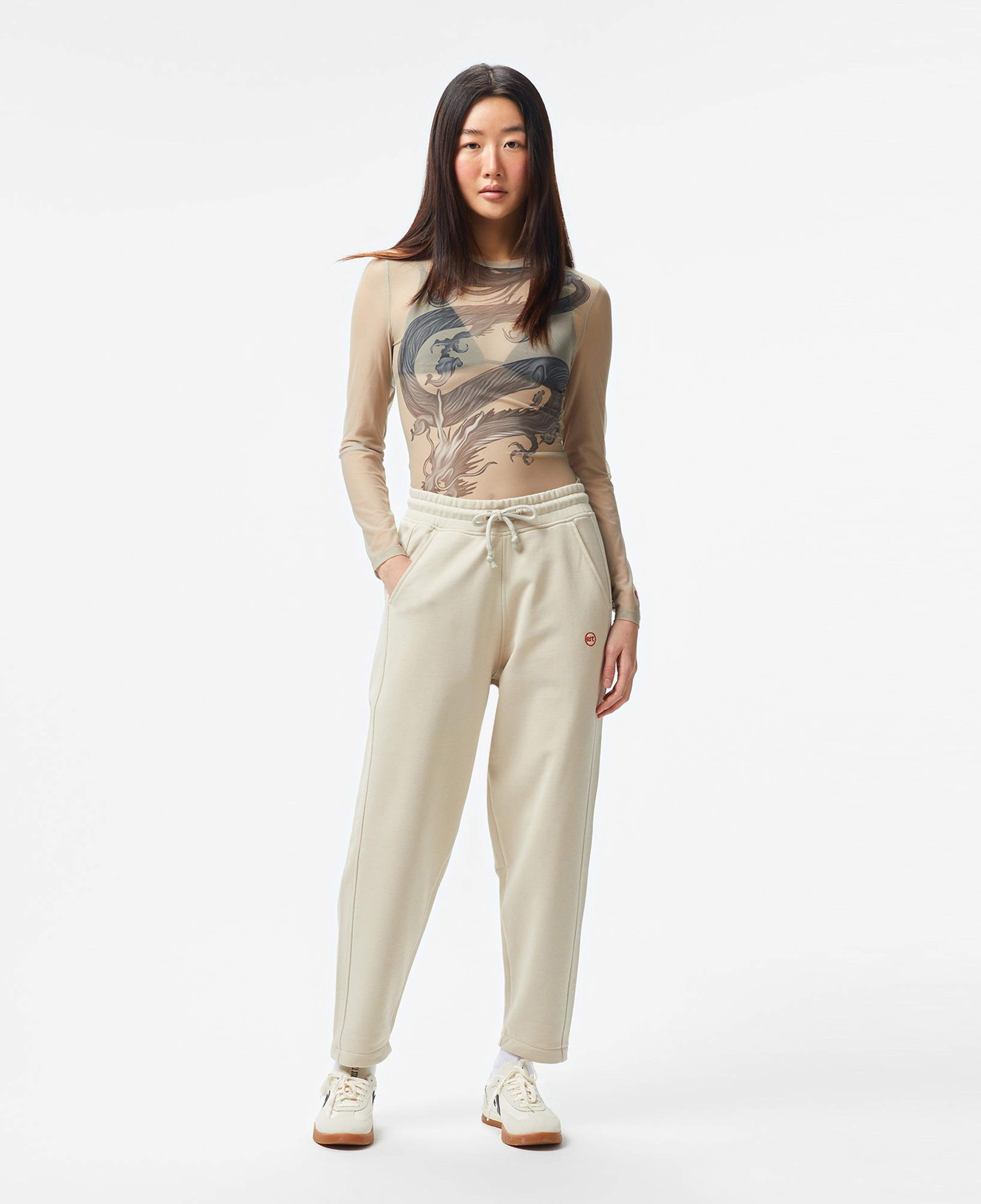 UNITED4 Kadın Krem Bodysuit