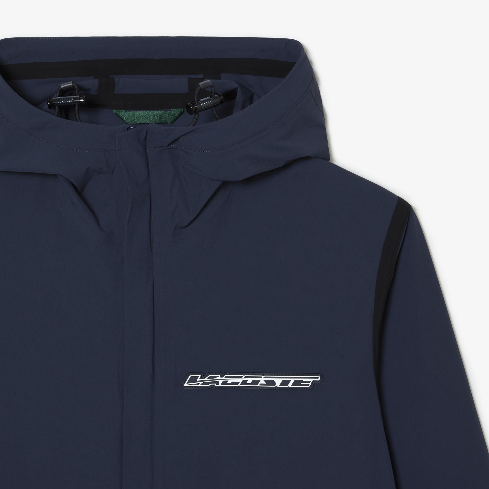 Active Erkek Regular Fit Kapüşonlu Baskılı Lacivert Mont