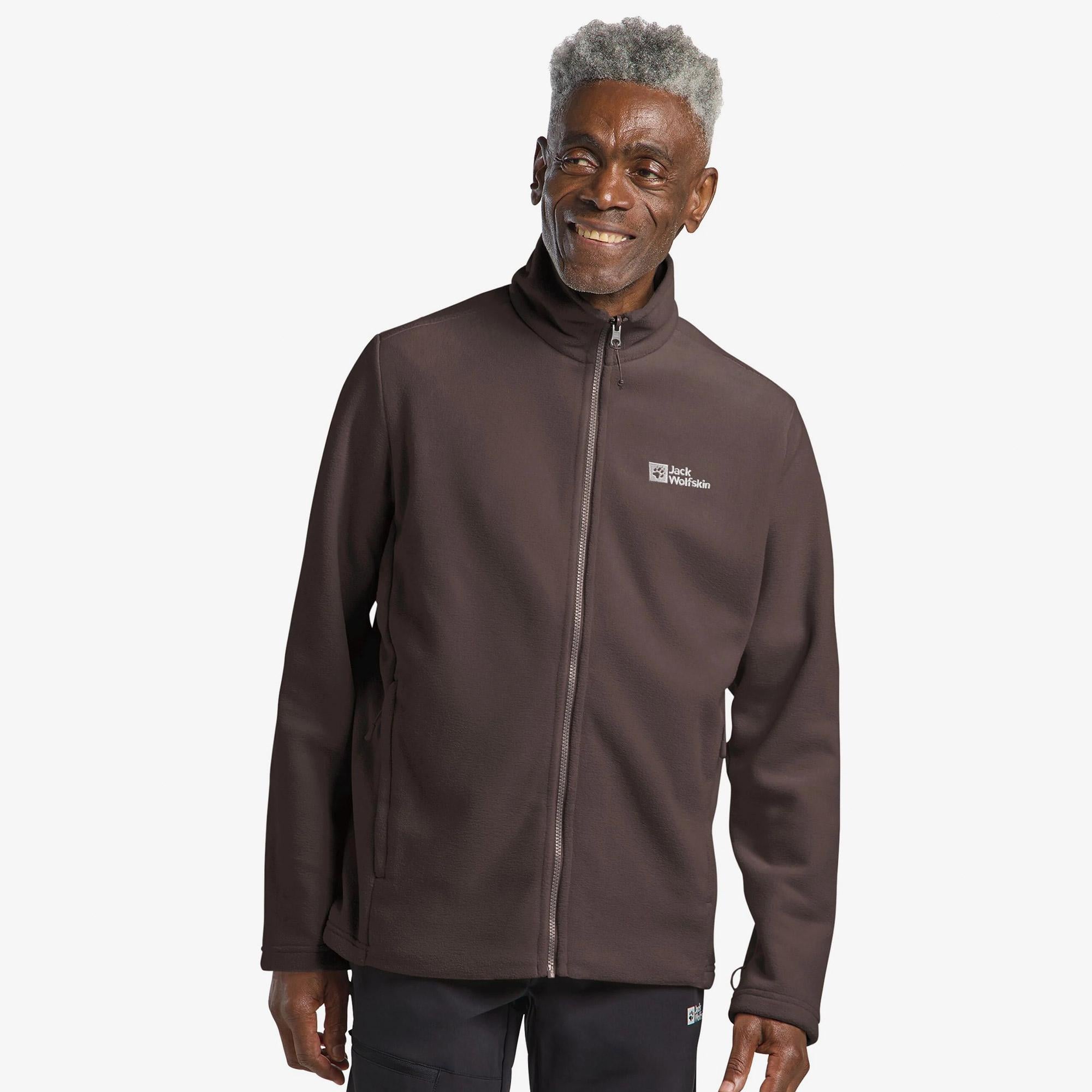 Jack Wolfskin Winterstein Fermuarlı Erkek Kahverengi Ceket