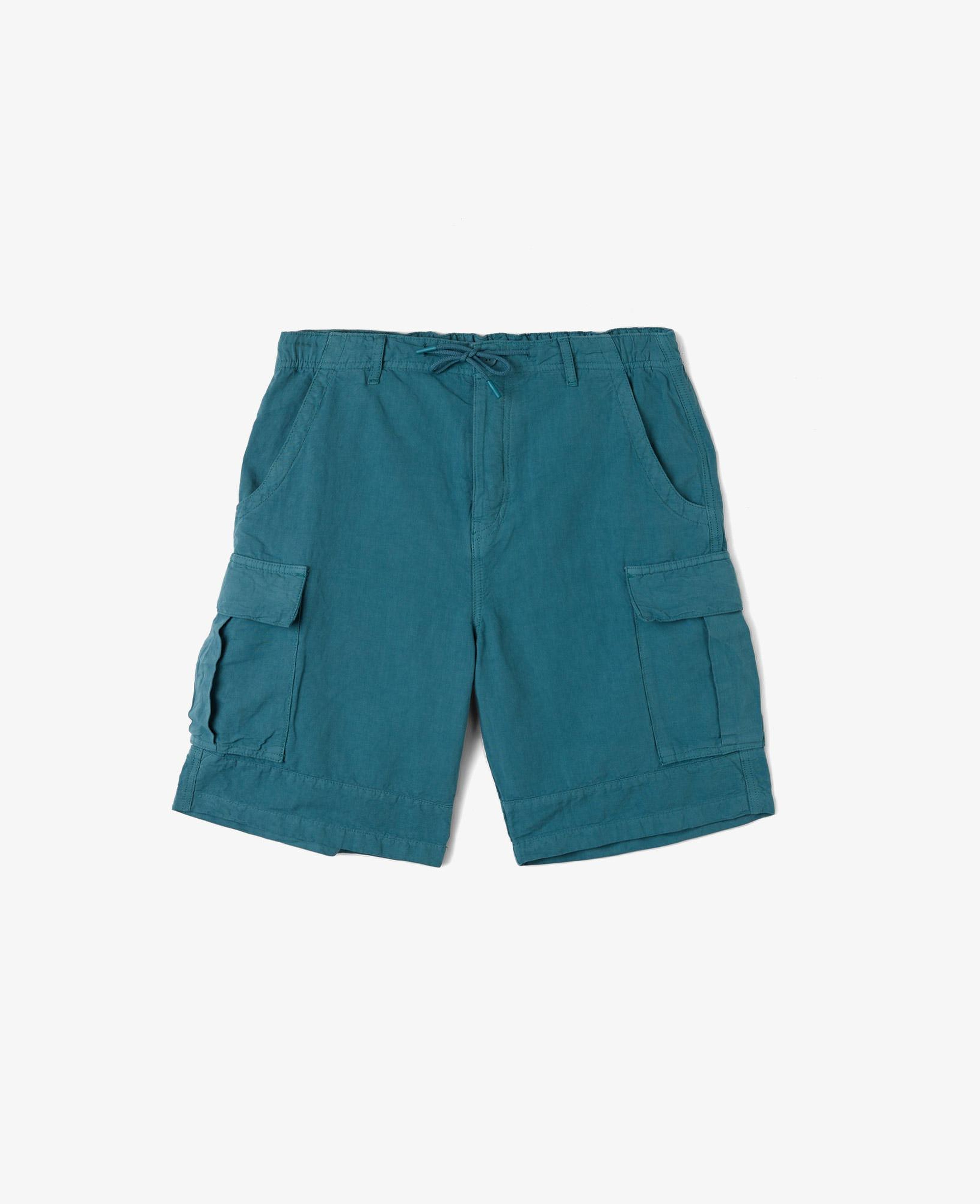 Erkek Relaxed Fit Mavi Bermuda