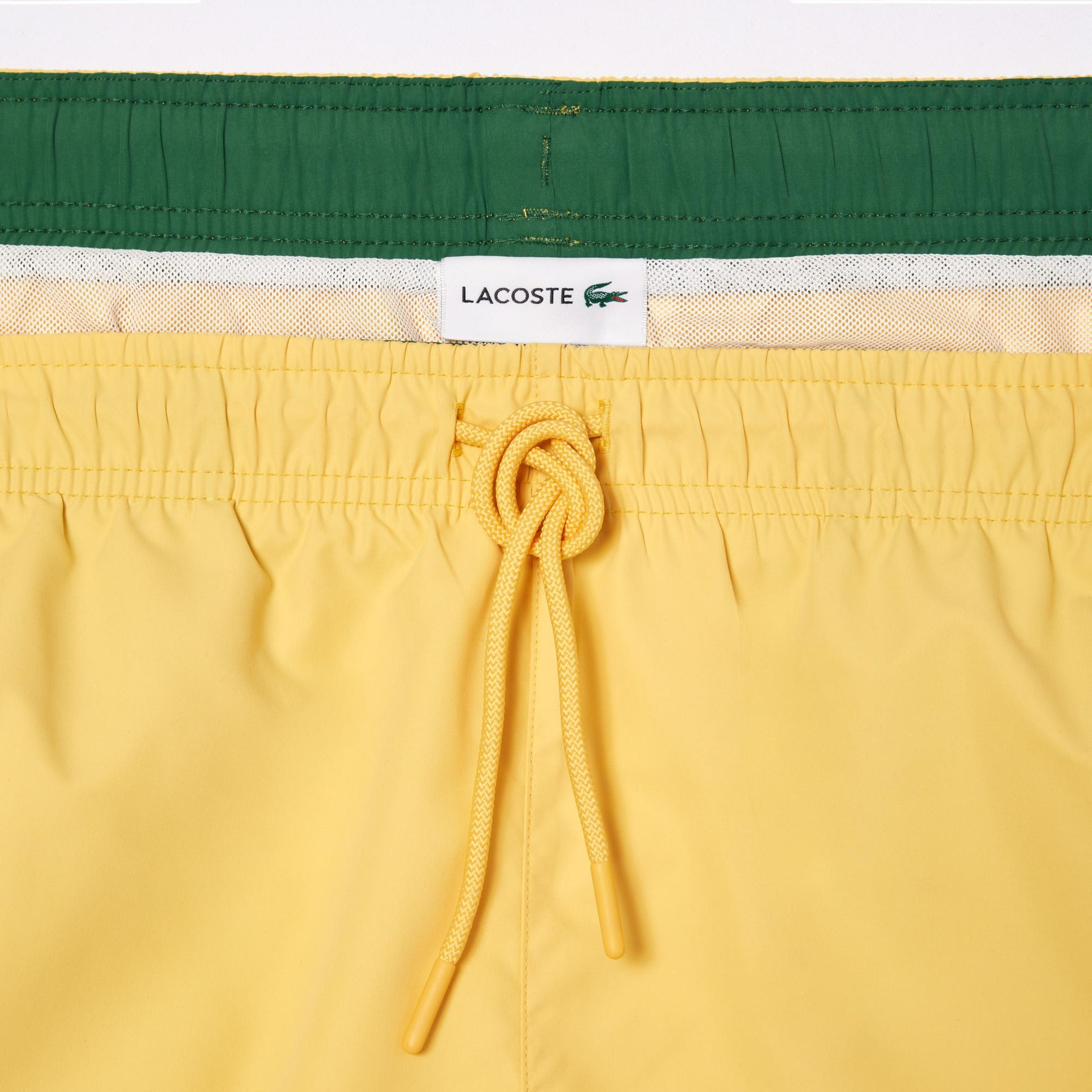 Lacoste Erkek Sarı Deniz Şortu