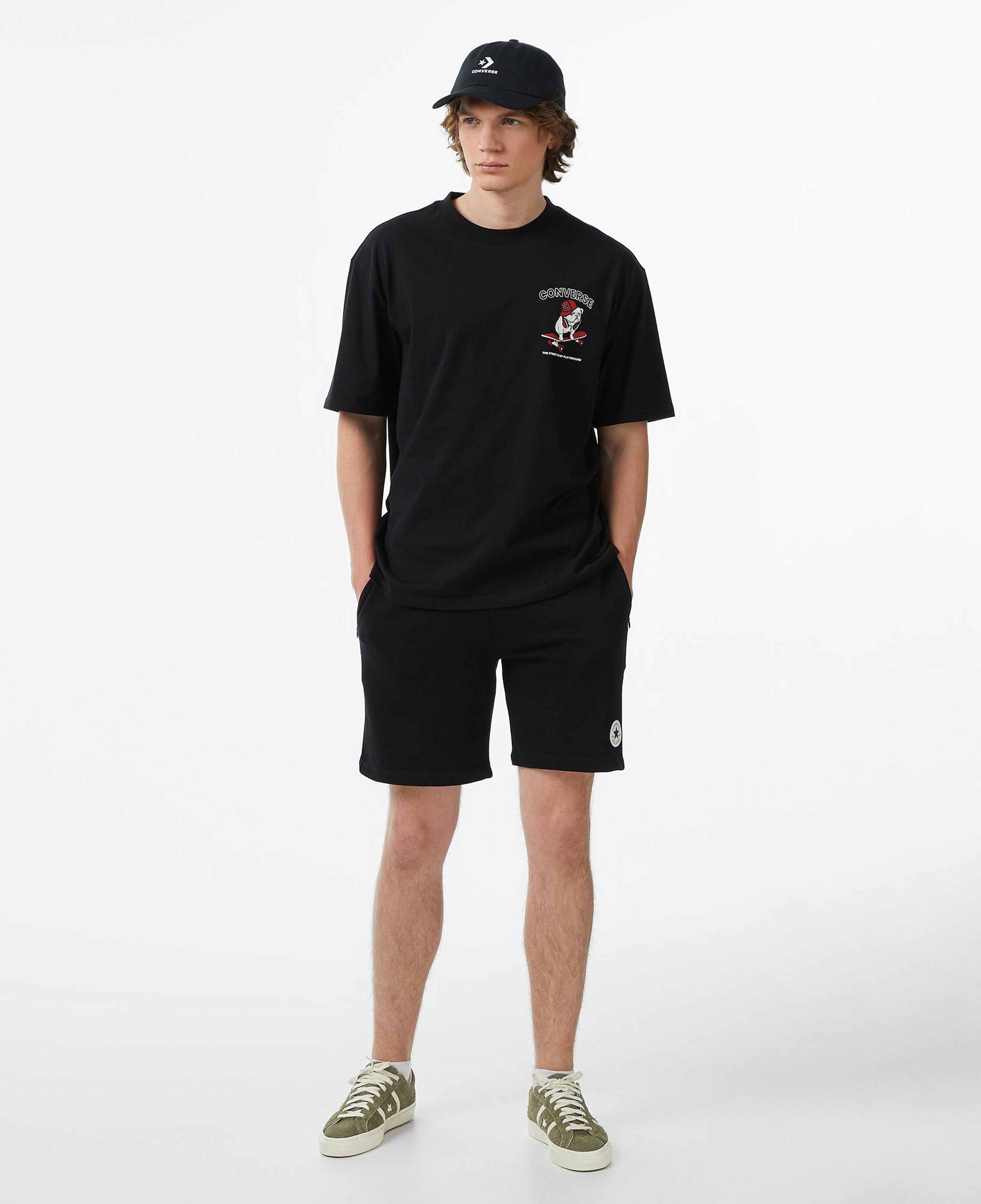 Converse Erkek Siyah Grafik Baskılı T-Shirt
