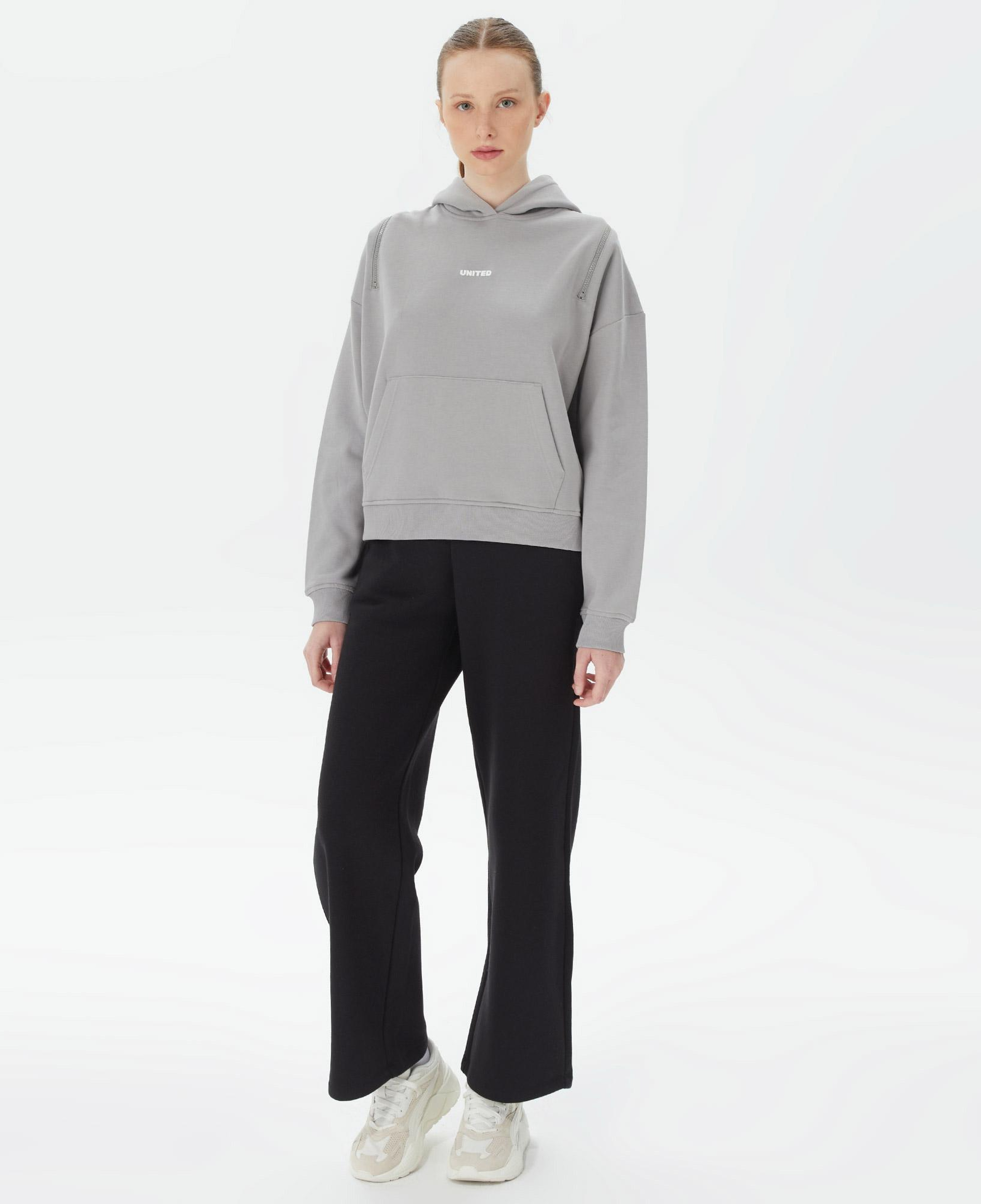 UNITED4 Kadın Gri Sweatshirt