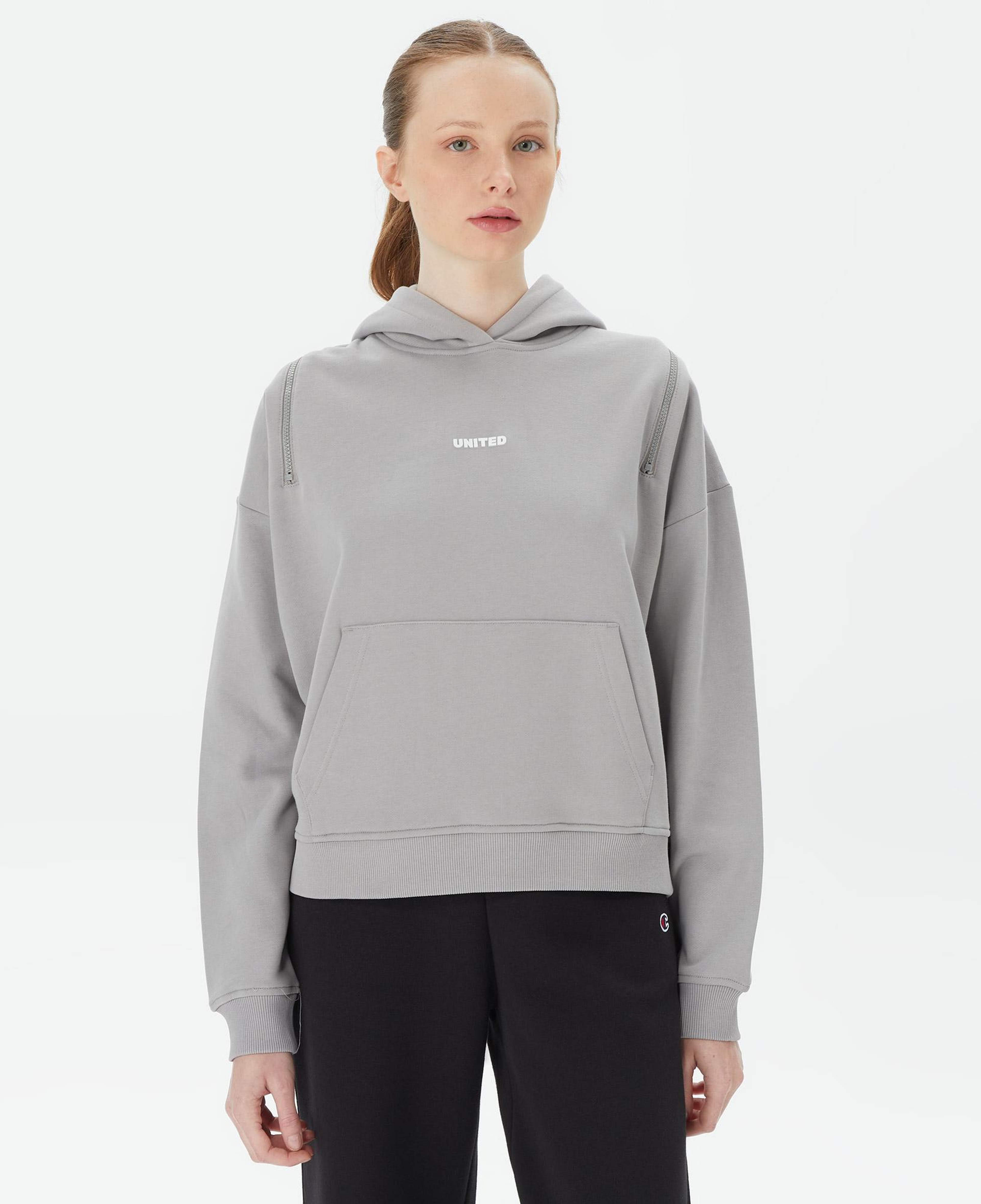 UNITED4 Kadın Gri Sweatshirt