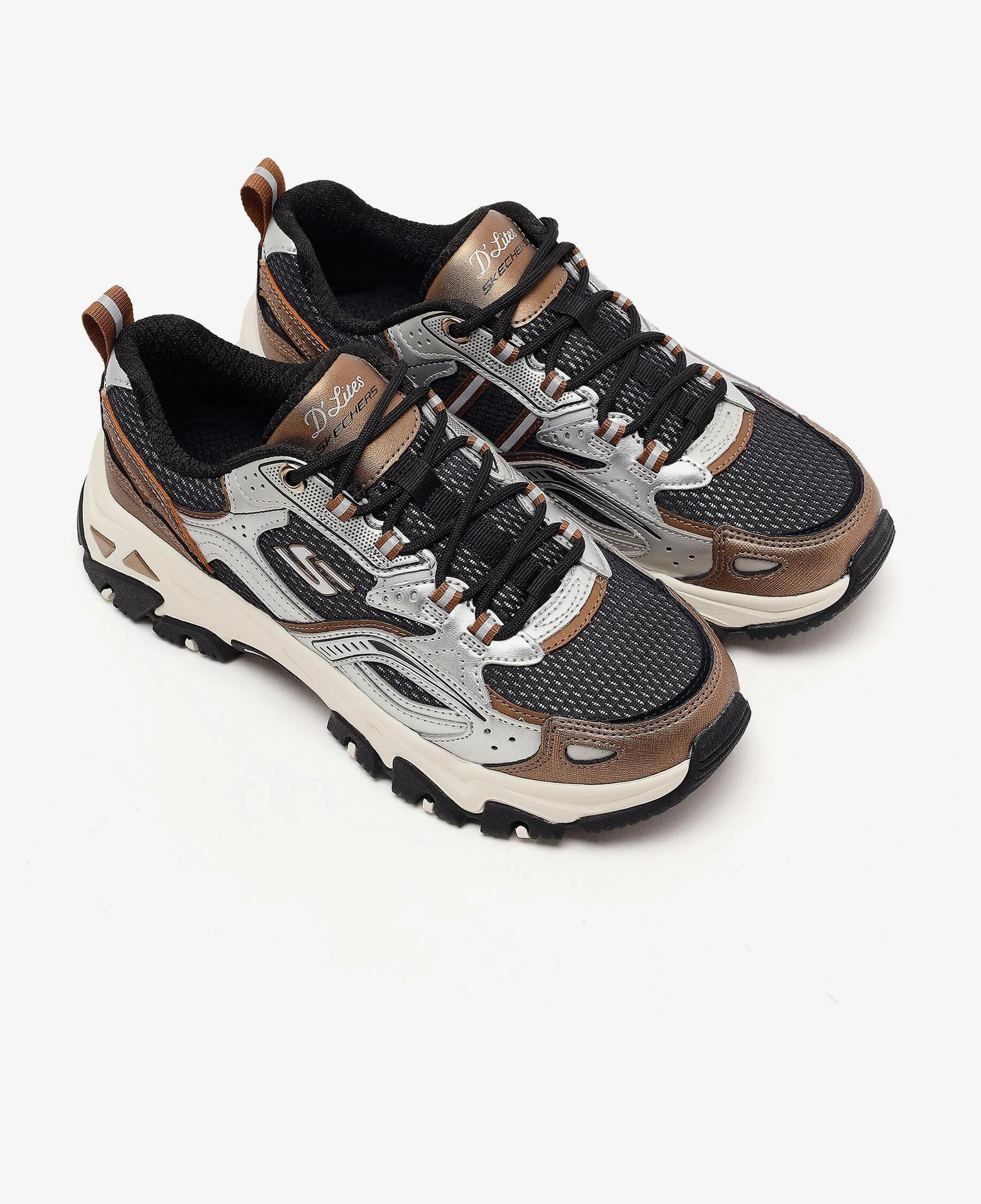 Skechers D'Lites Hiker Kadın Gri Spor Ayakkabı