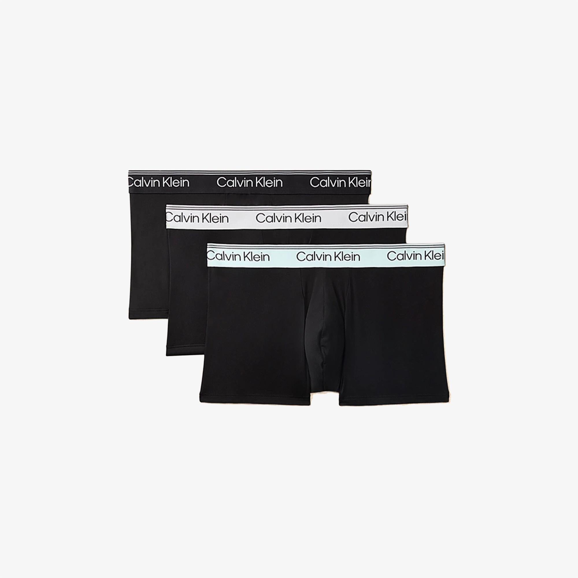 Calvin Klein Microfiber Stretch Erkek Siyah 3'lü Boxer Seti