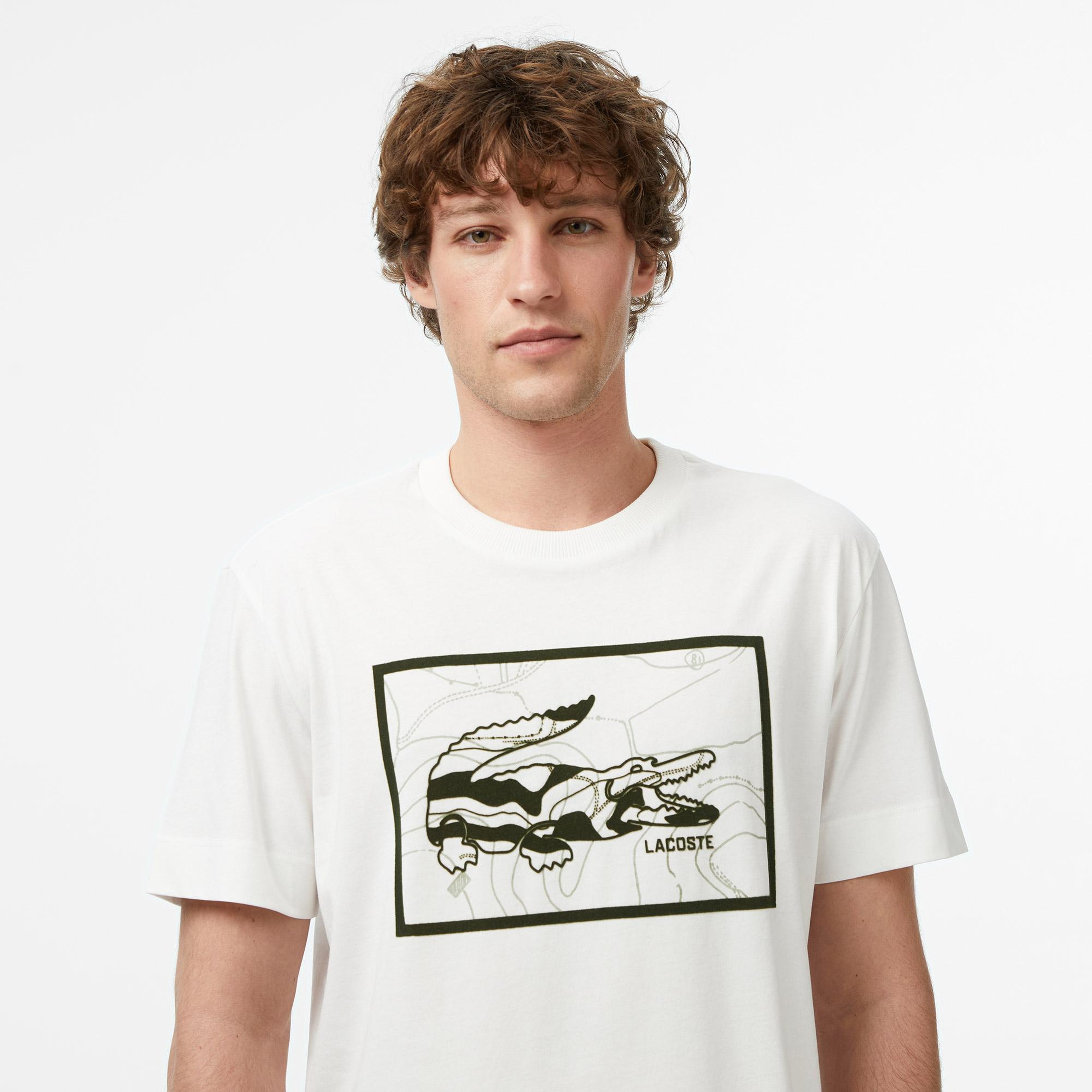 Lacoste Erkek Beyaz Tişört
