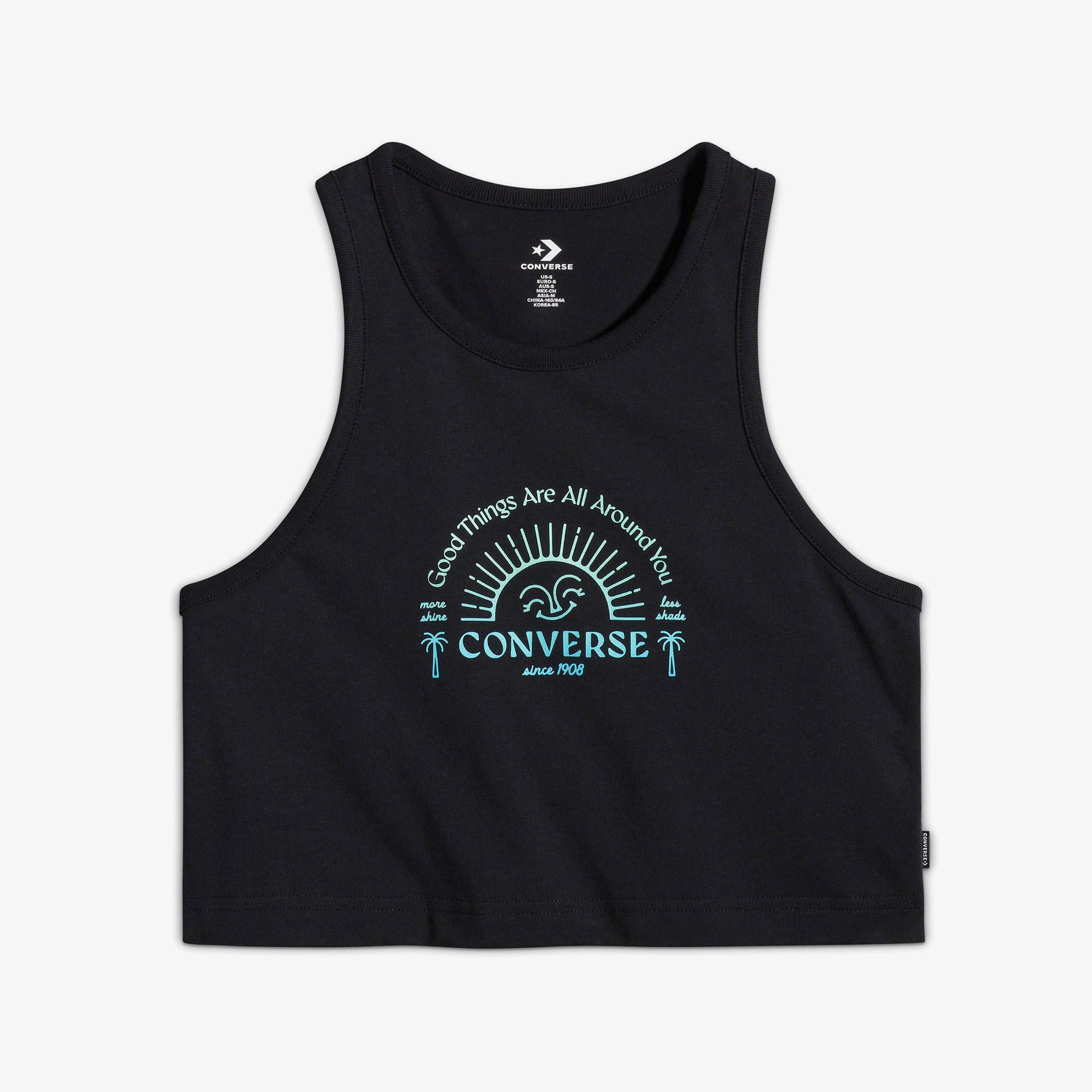 Converse Kadın Siyah T-Shirt