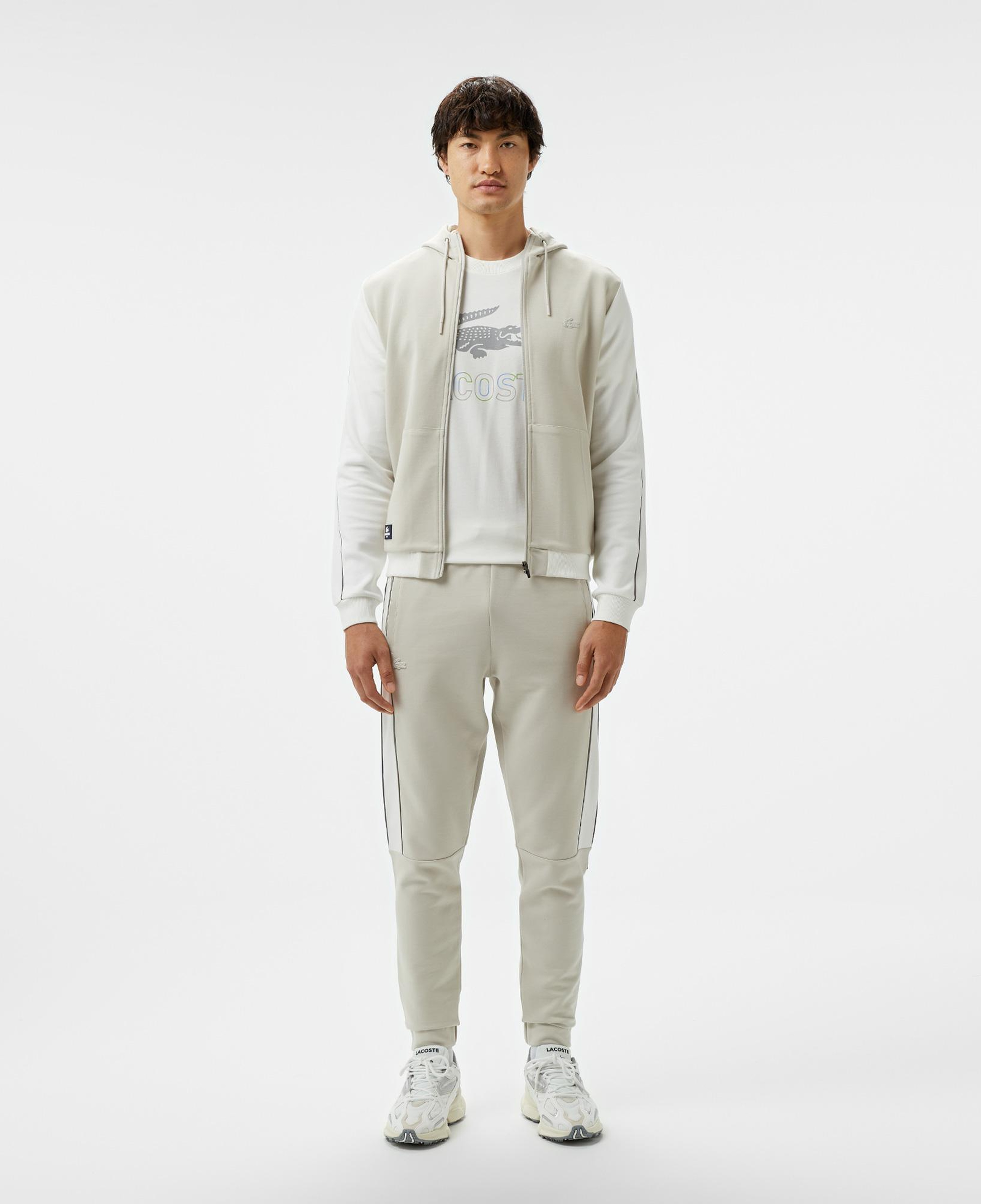 Erkek Slim Fit Kapüşonlu Gri Sweatshirt