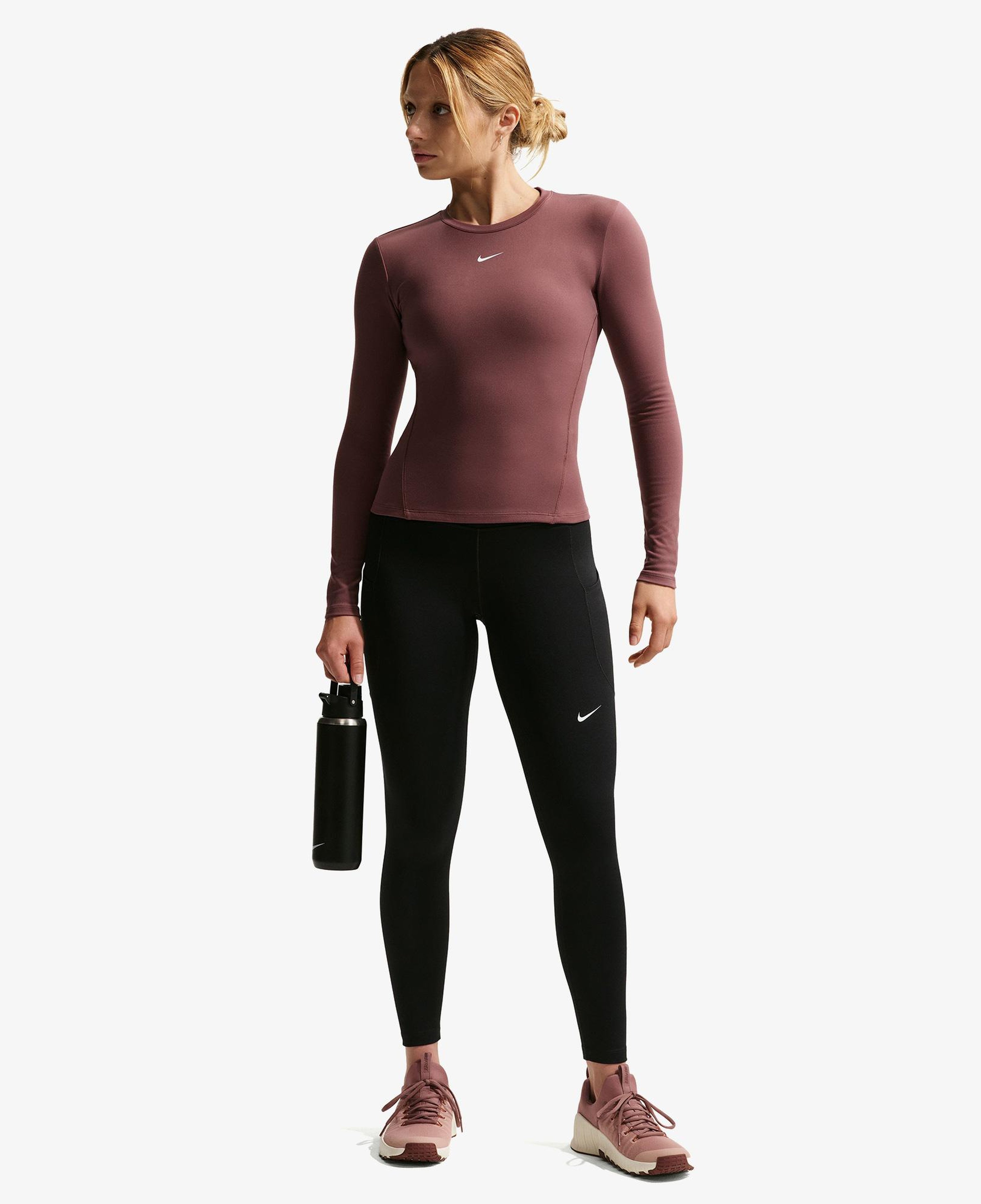 Nike Dri-Fit One Yüksel Belli Kadın Siyah Tayt