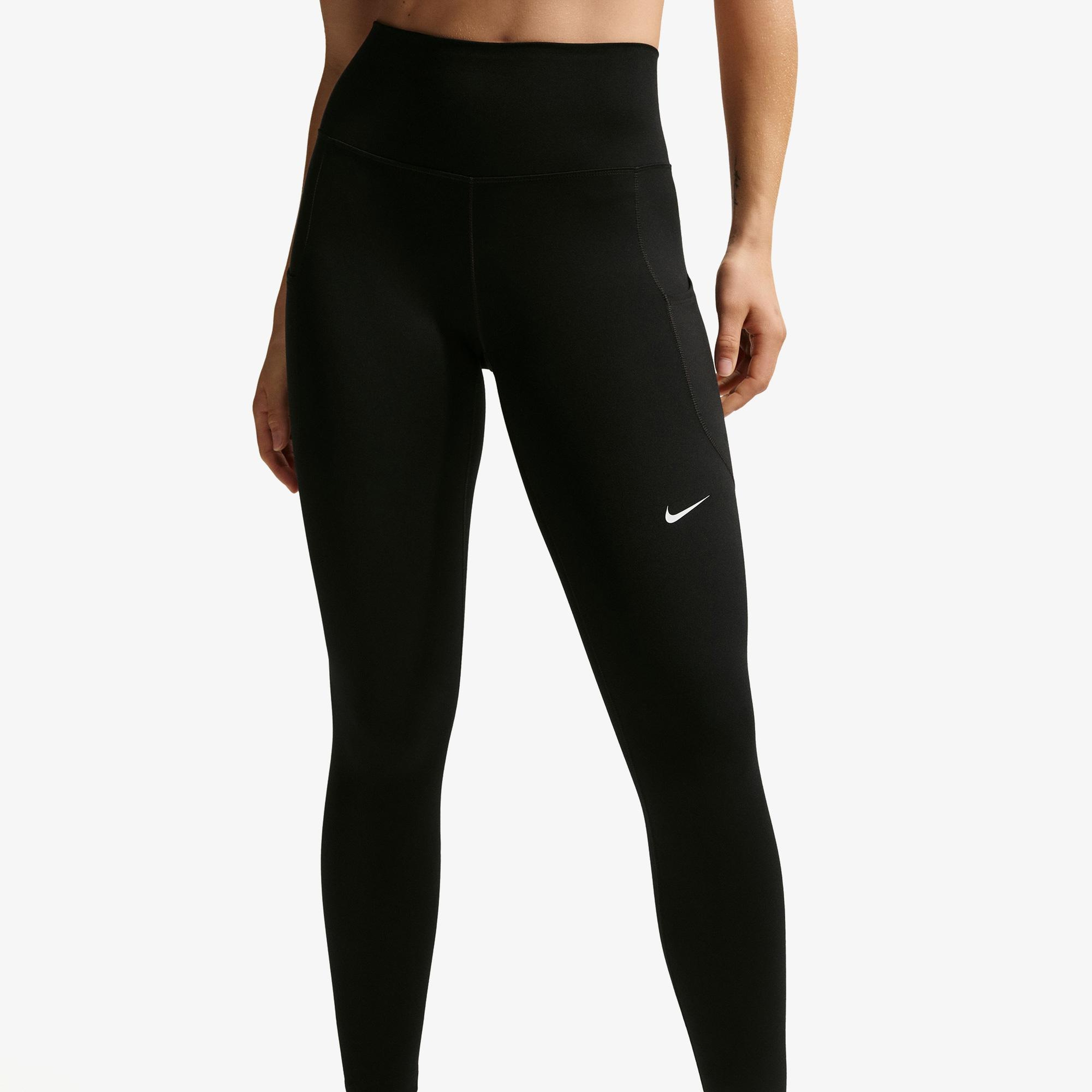 Nike Dri-Fit One Yüksel Belli Kadın Siyah Tayt