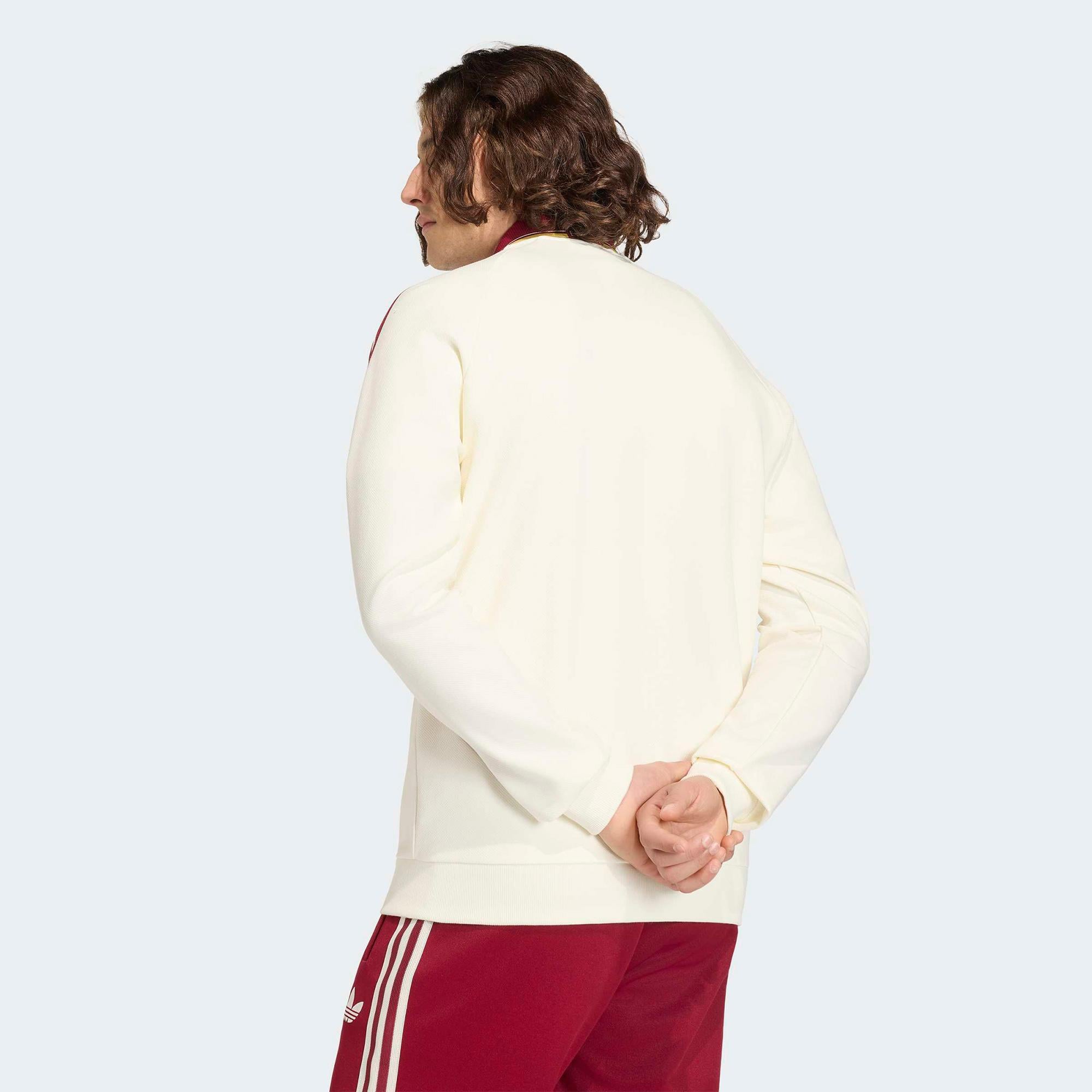 adidas İspanya Milli Takım Erkek Beyaz Eşofman Üstü