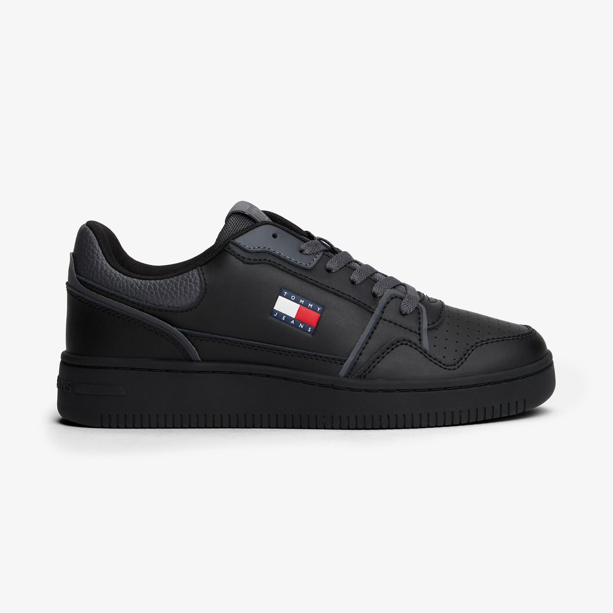 Tommy Jeans Retro Basket Kadın Siyah Spor Ayakkabı
