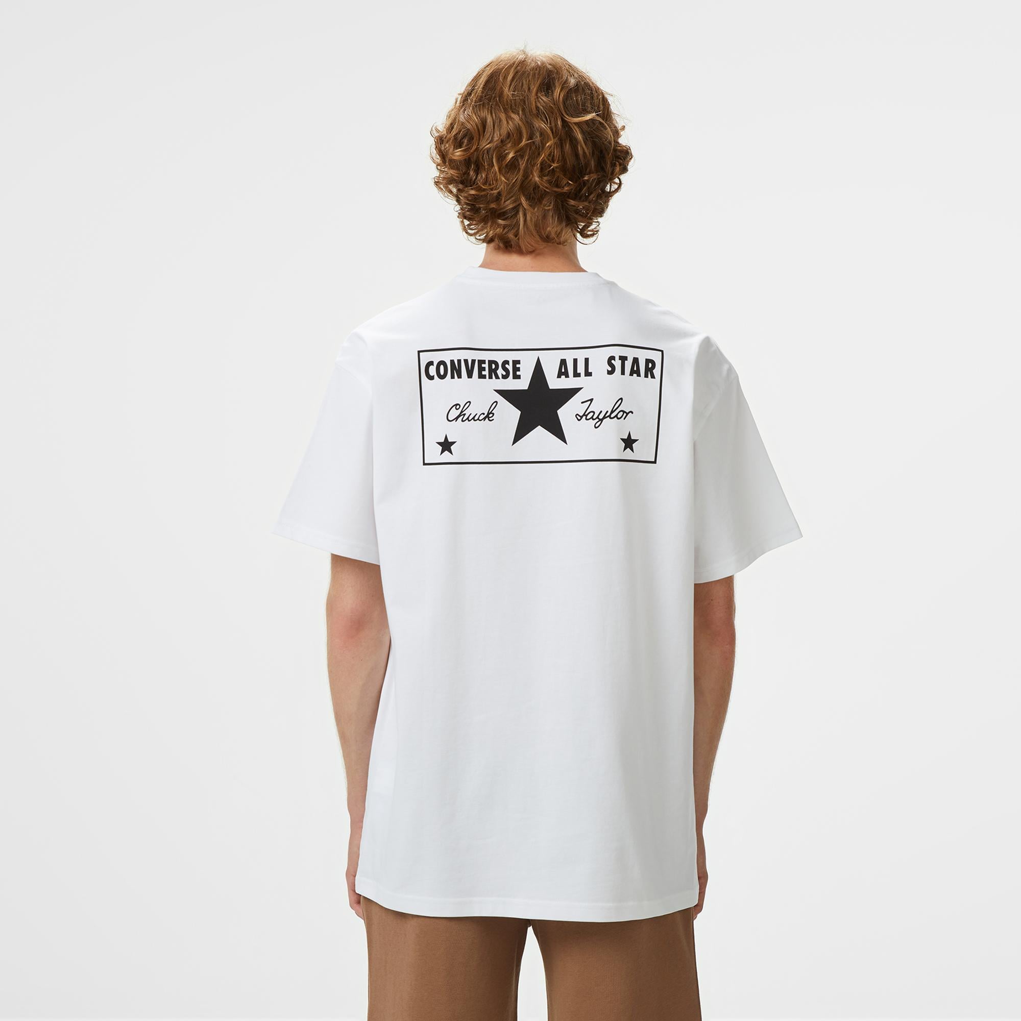 Converse All Star License Plate Erkek Beyaz T-Shirt