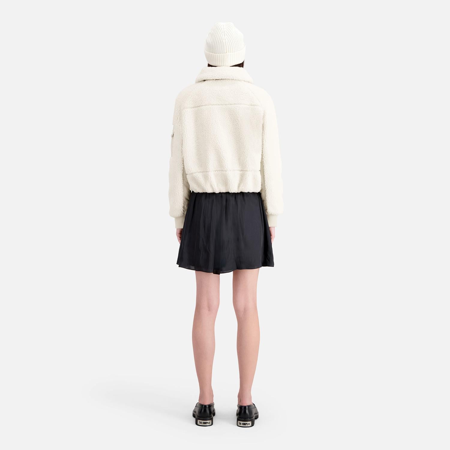 KADIN EKRU POLAR CEKET