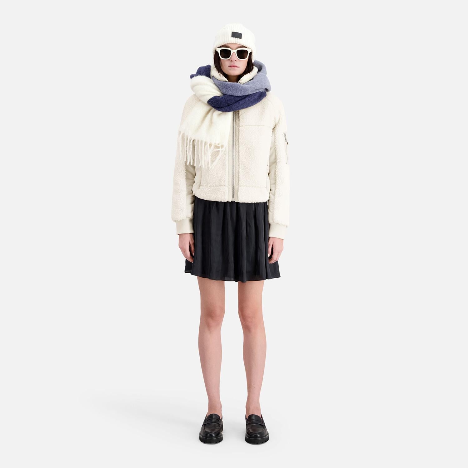 KADIN EKRU POLAR CEKET