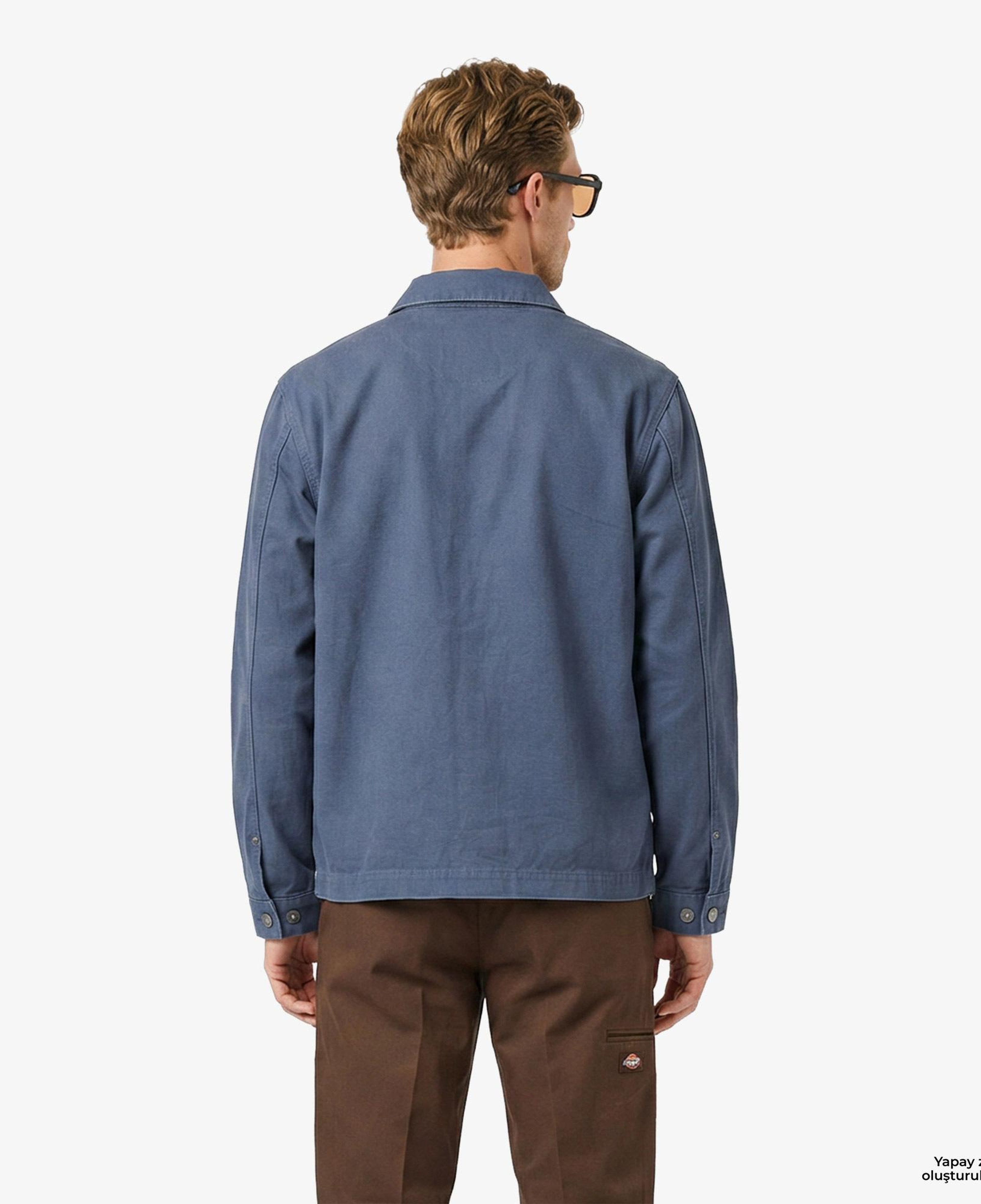 Dickies Unlined Canvas Barn Erkek Mavi Ceket