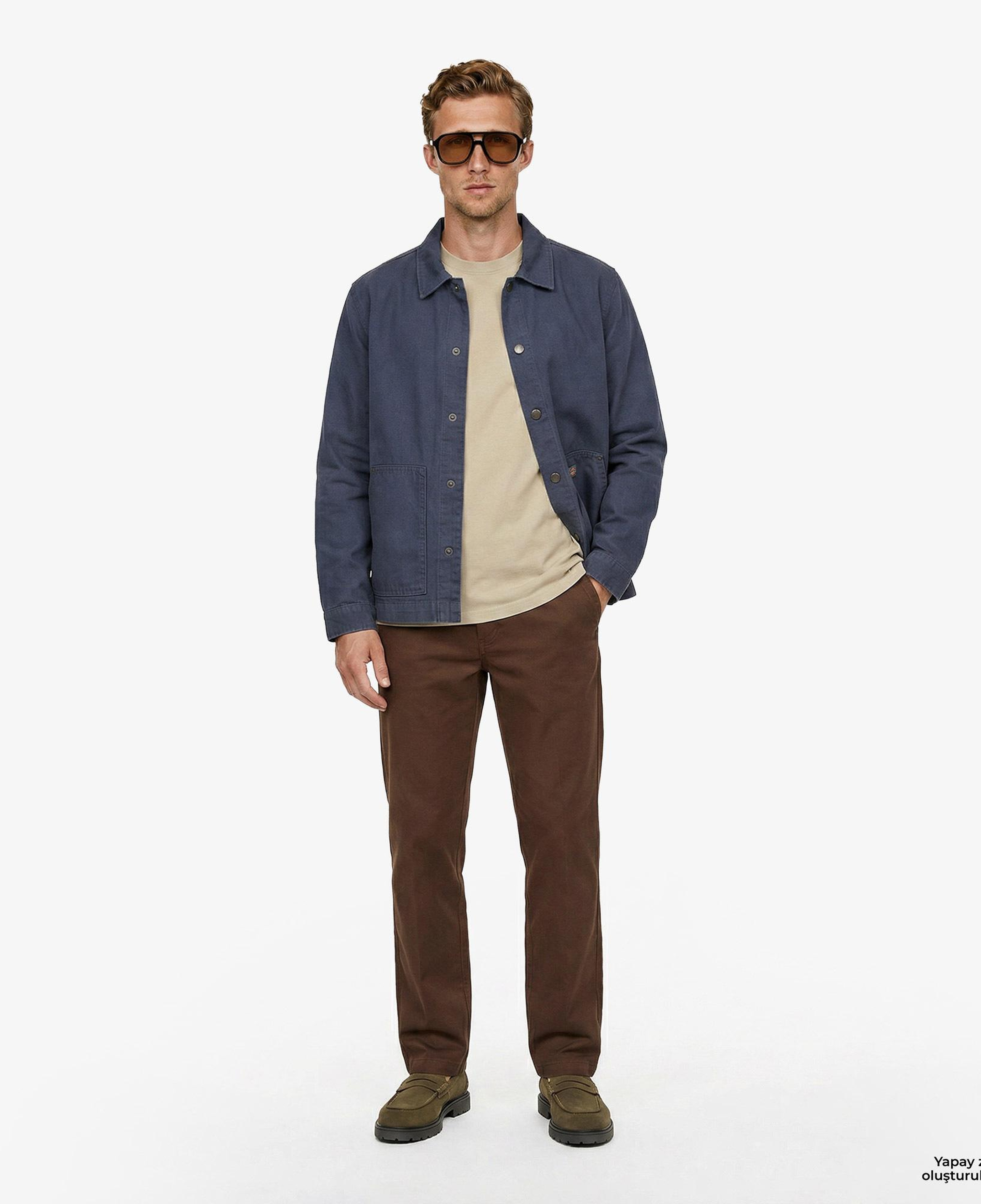 Dickies Unlined Canvas Barn Erkek Mavi Ceket
