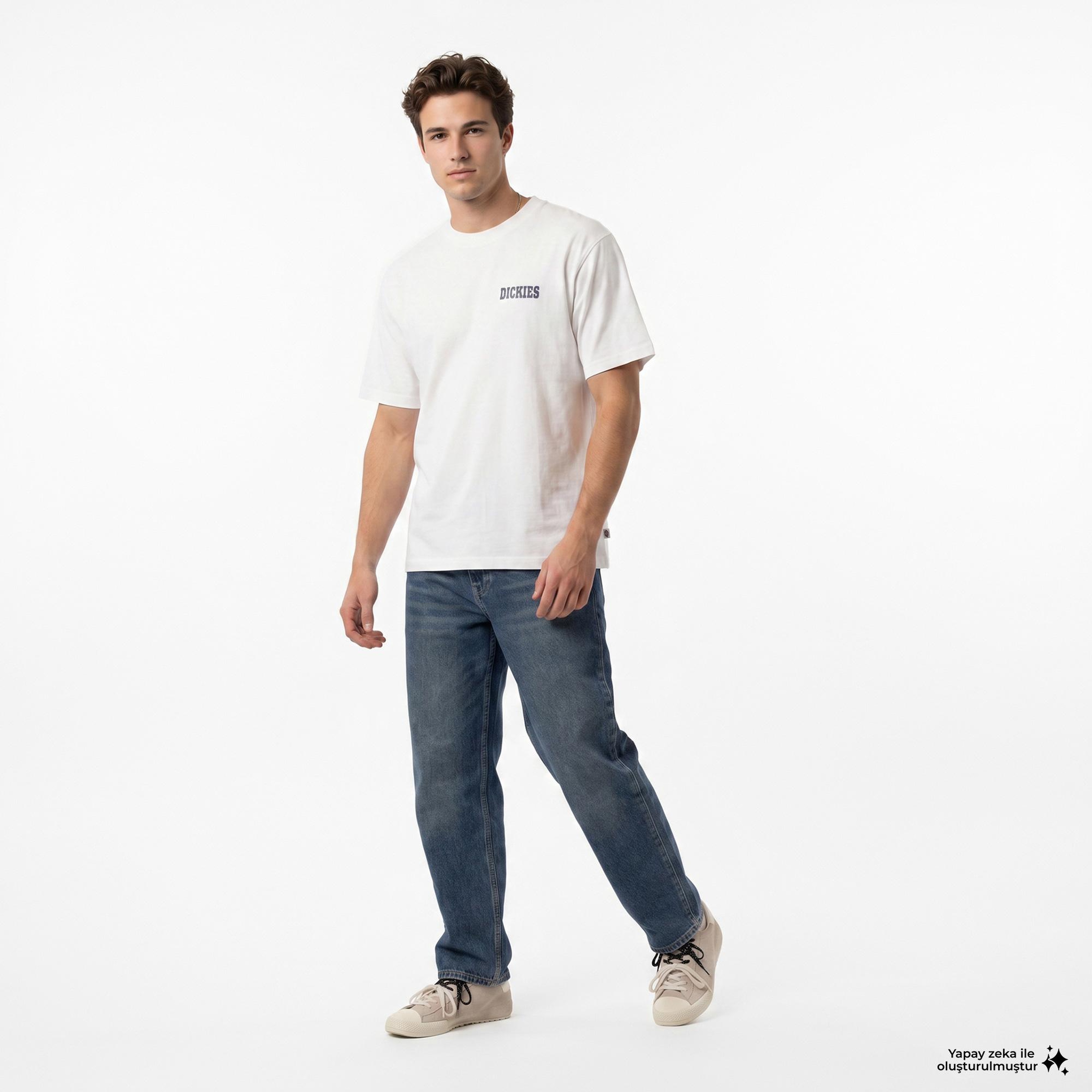 Dickies Plain City Erkek Beyaz T-Shirt