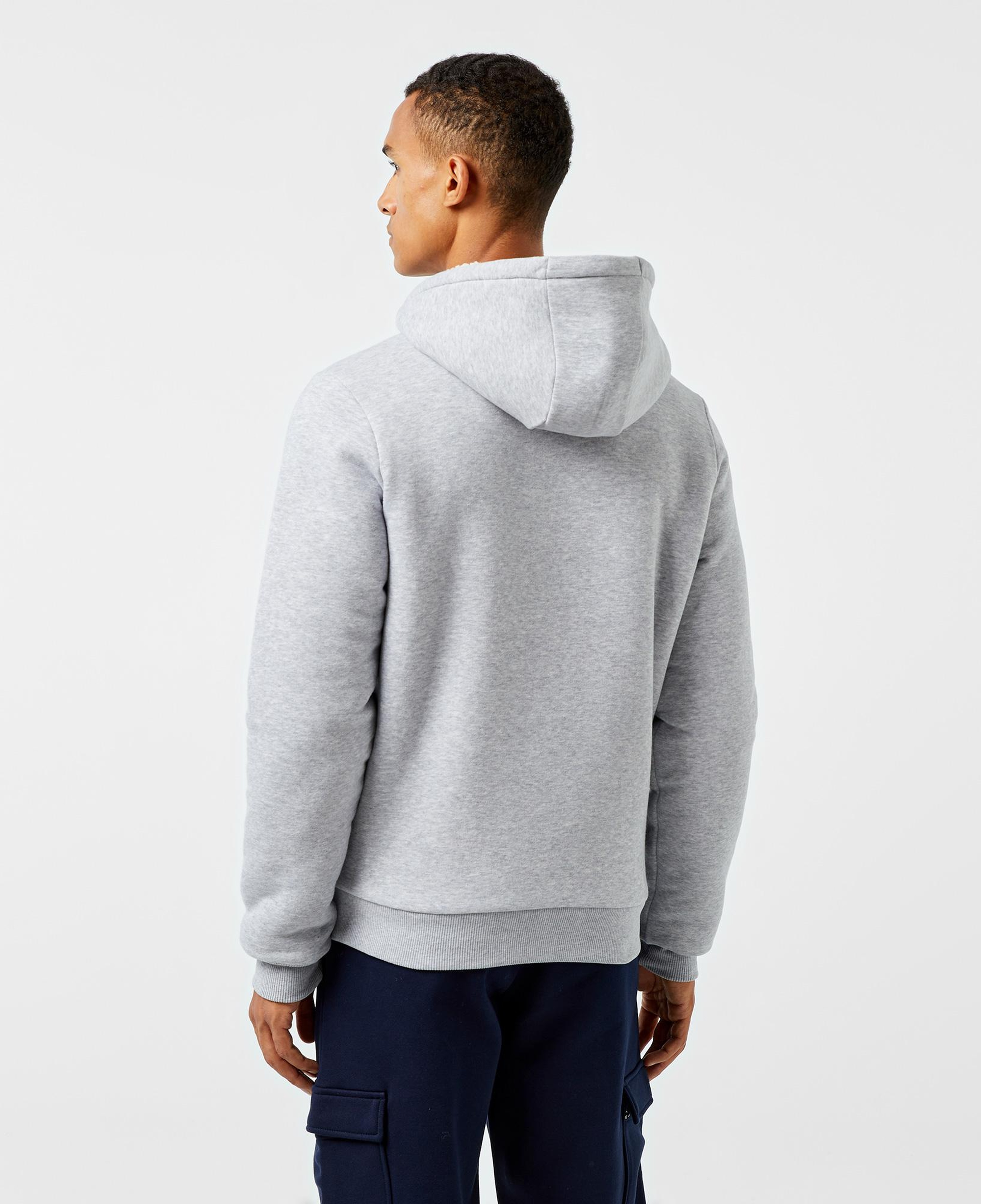 Erkek Relaxed Fit Kapüşonlu Gri Sweatshirt