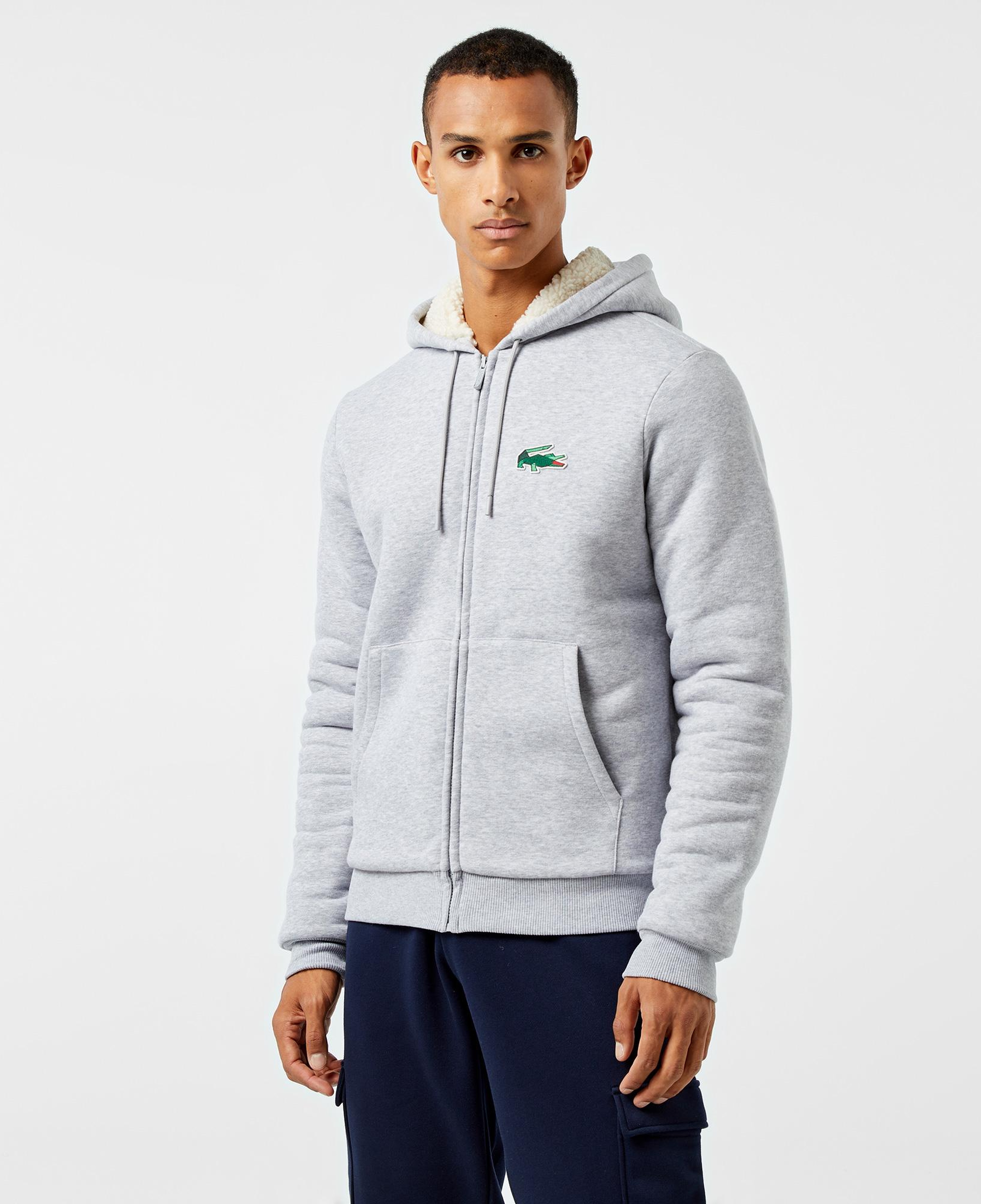 Erkek Relaxed Fit Kapüşonlu Gri Sweatshirt