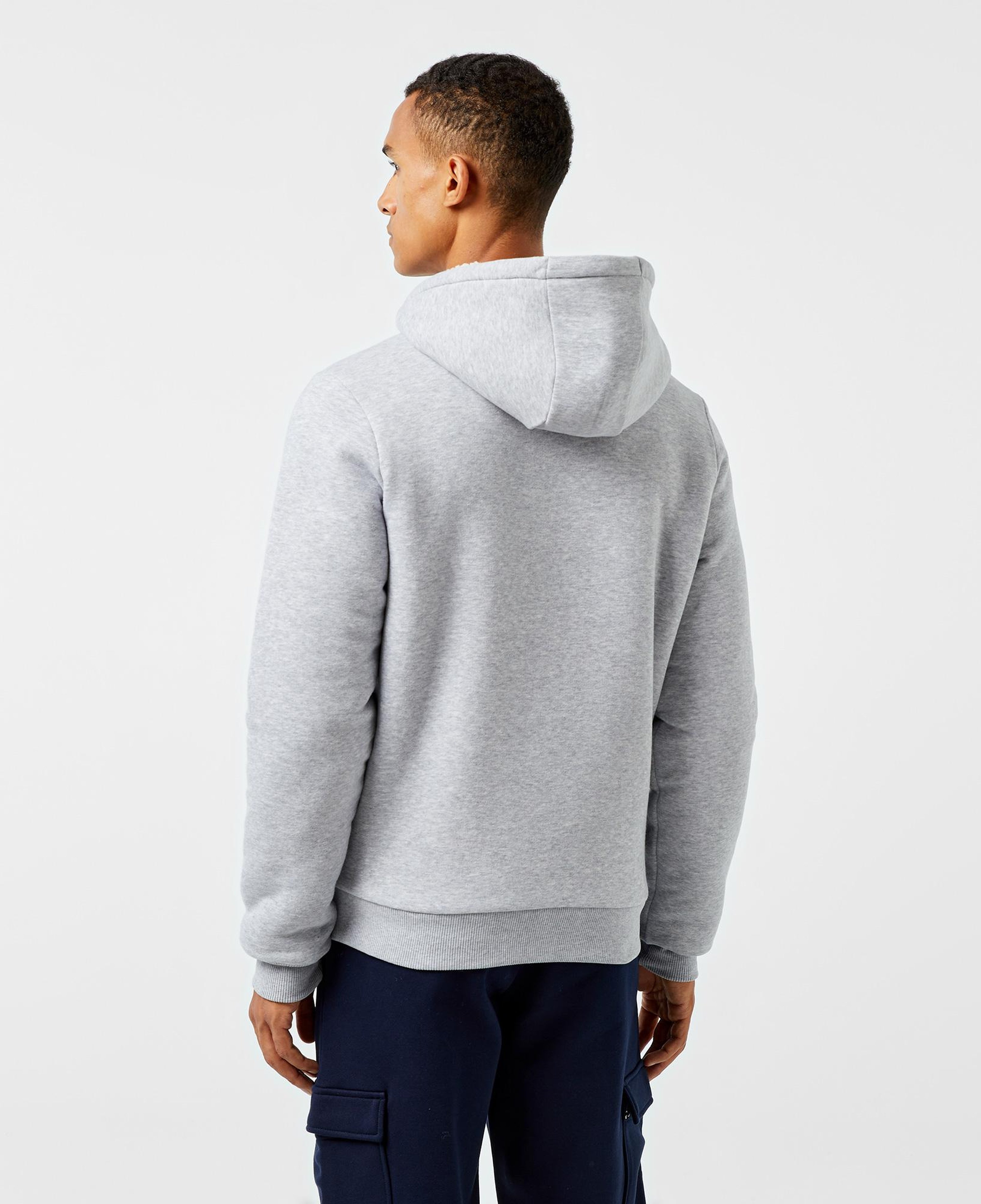 Erkek Relaxed Fit Kapüşonlu Gri Sweatshirt