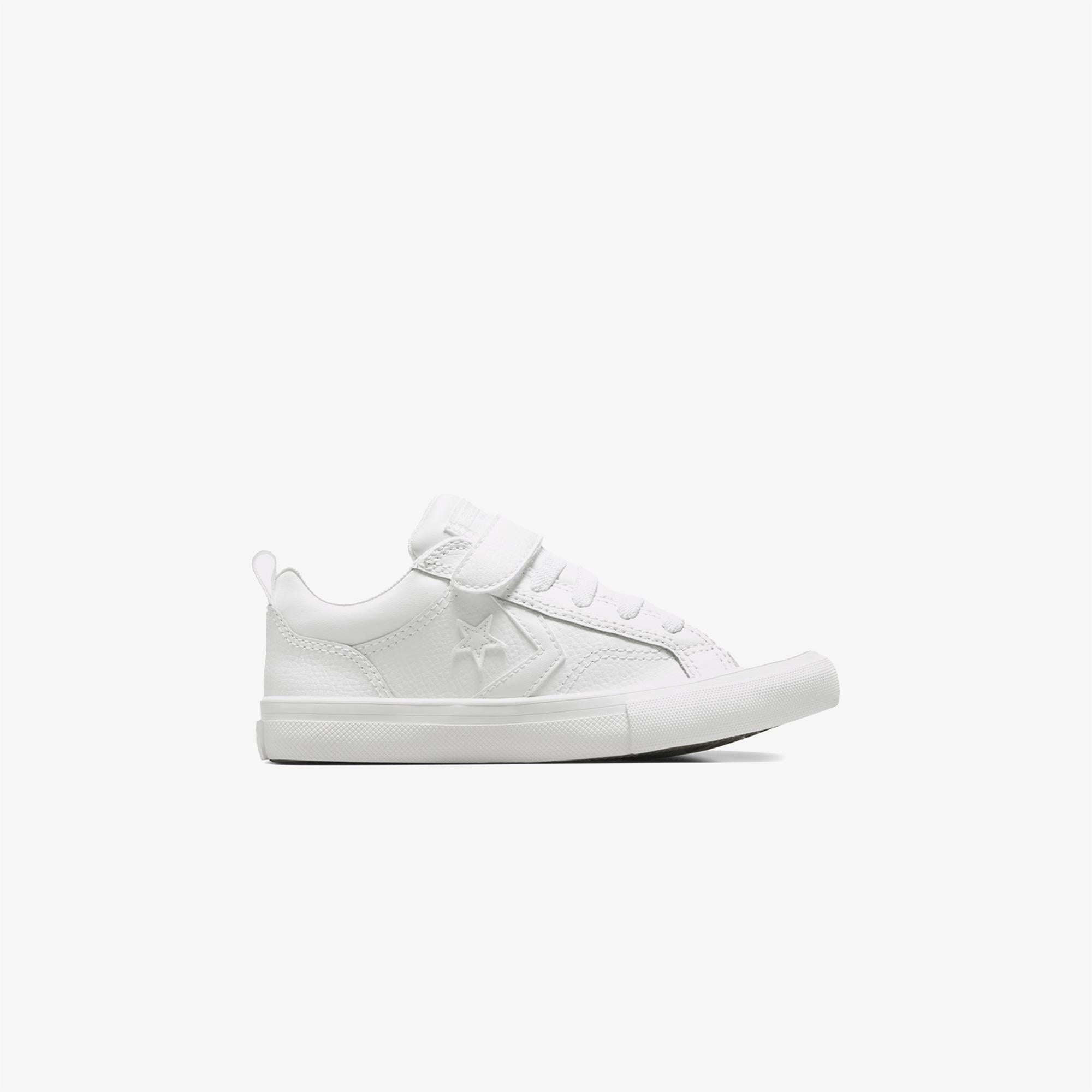 Converse Pro Blaze Strap Çocuk Beyaz Deri Sneaker
