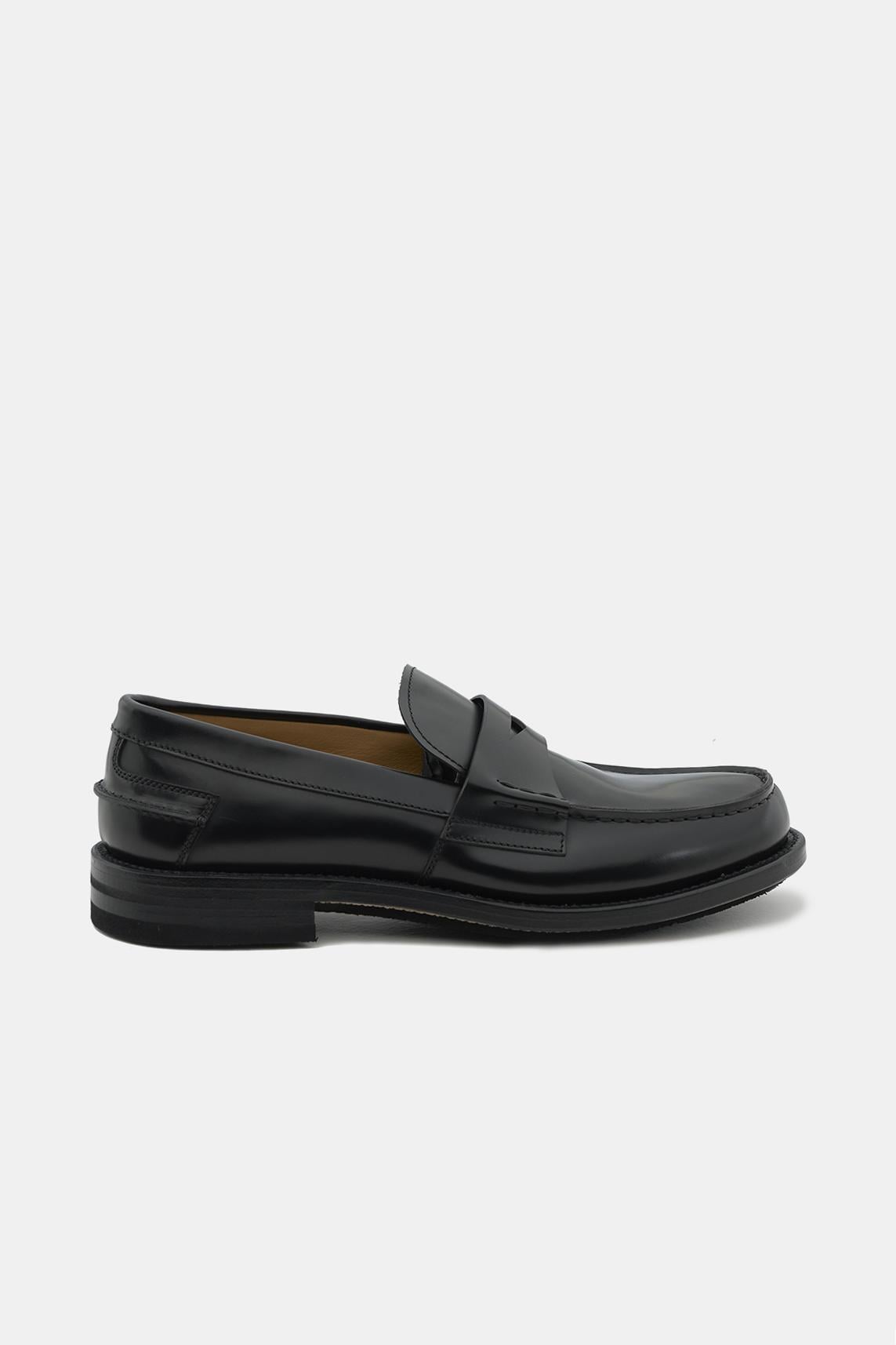 Erkek Siyah Deri Loafer