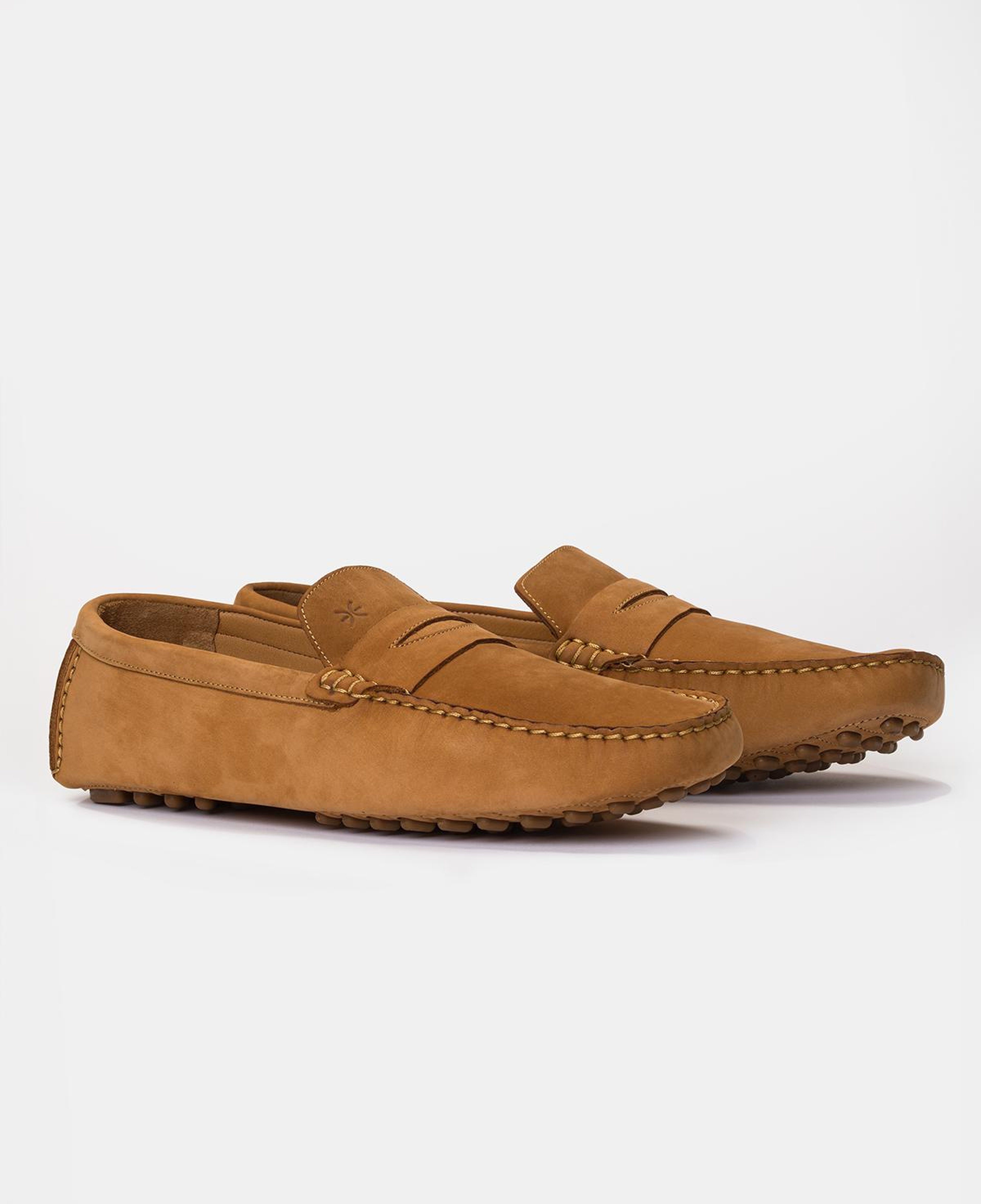 Erkek Camel Nubuk Loafer