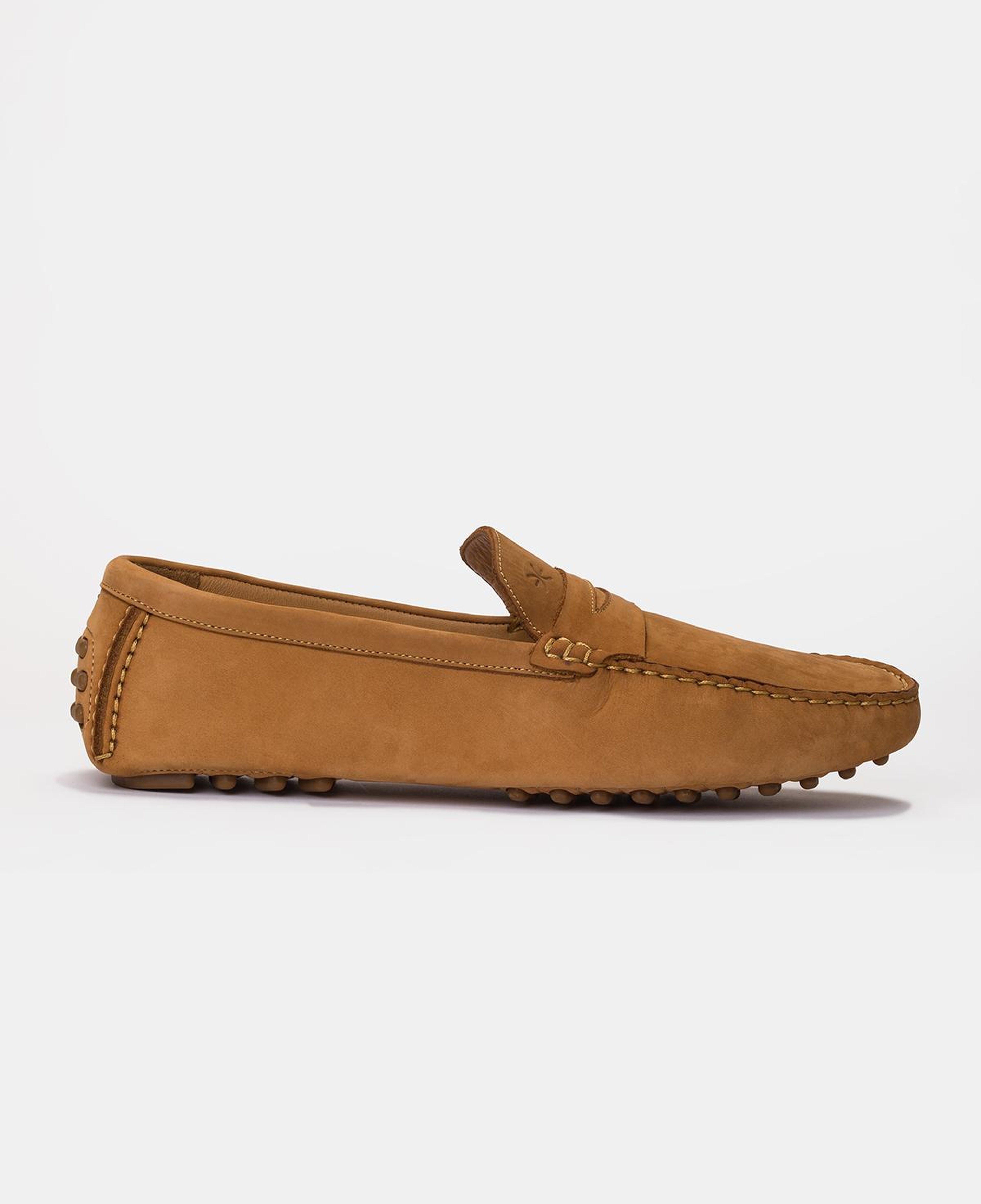 Erkek Camel Nubuk Loafer