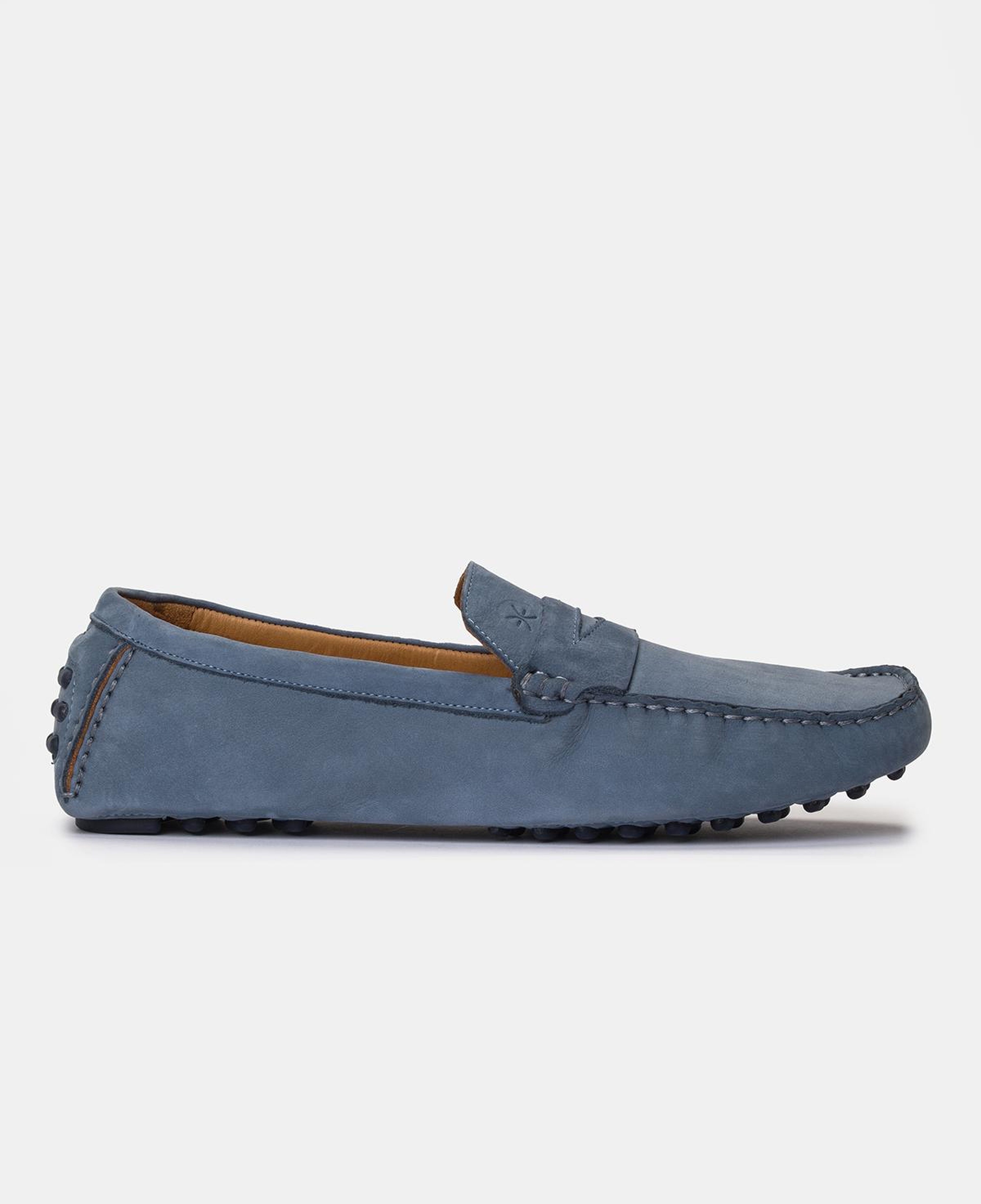 Erkek Açık Mavi Nubuk Loafer