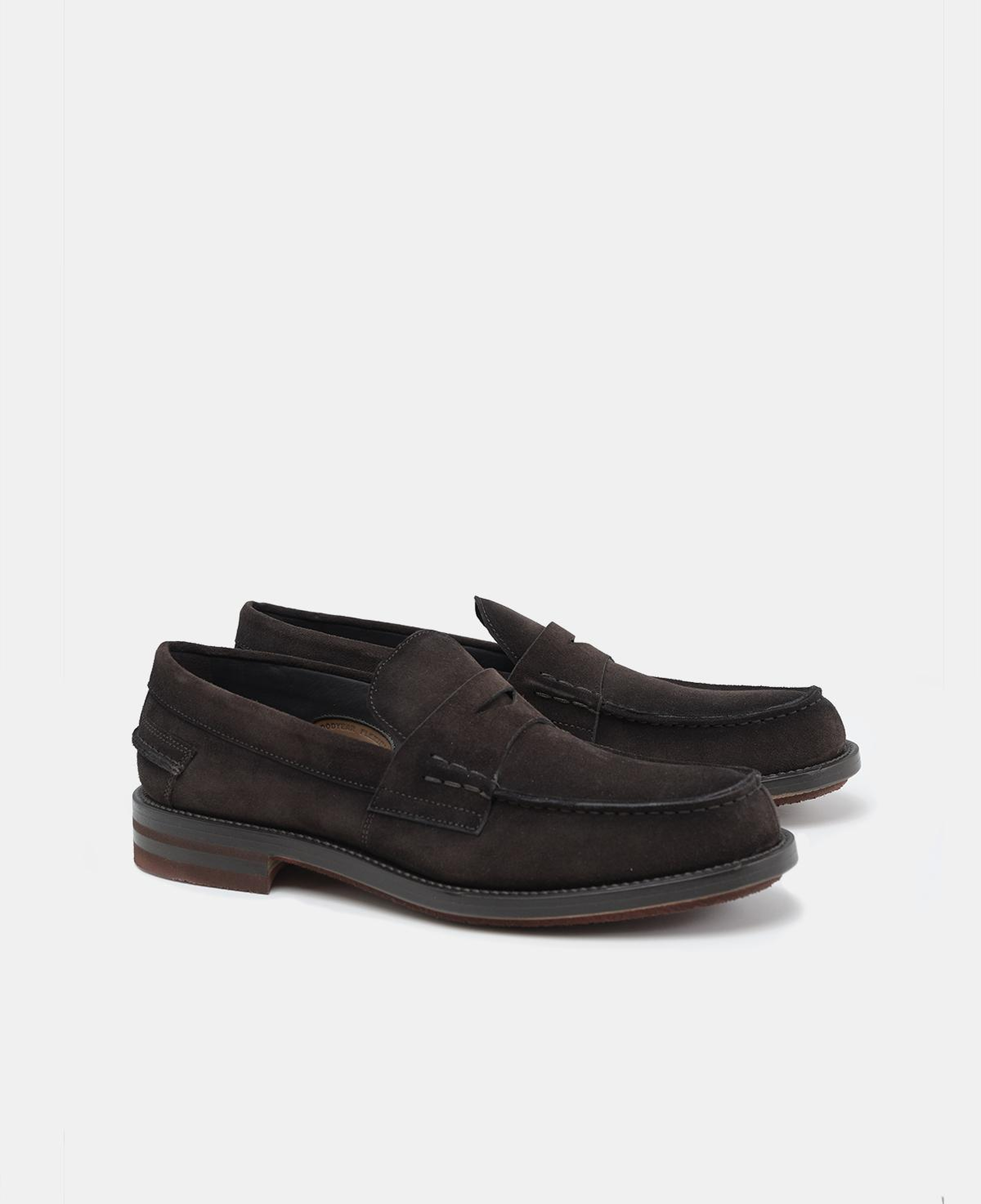 Erkek Kahverengi Deri Loafer