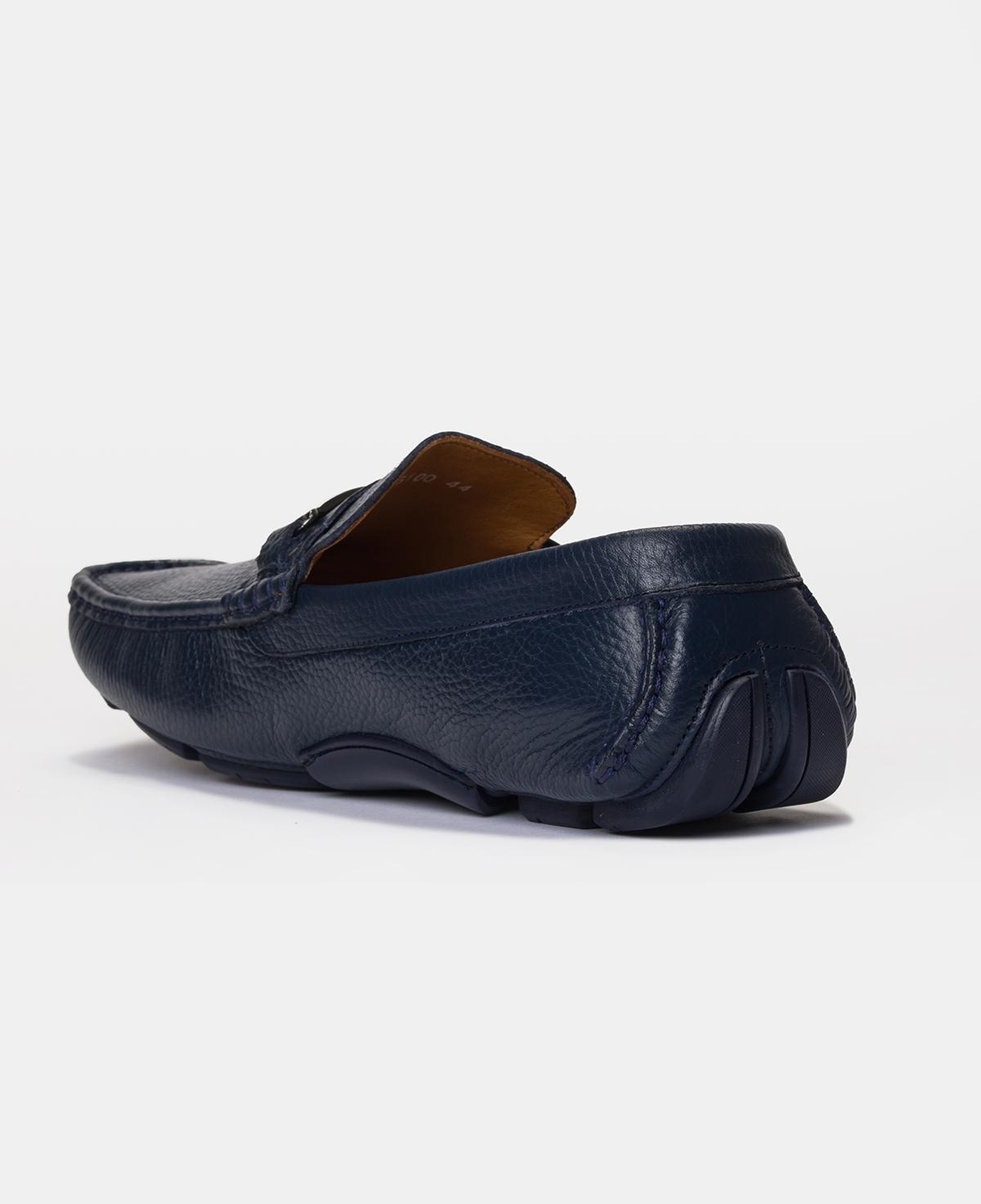 Erkek Lacivert Deri Tokalı Loafer