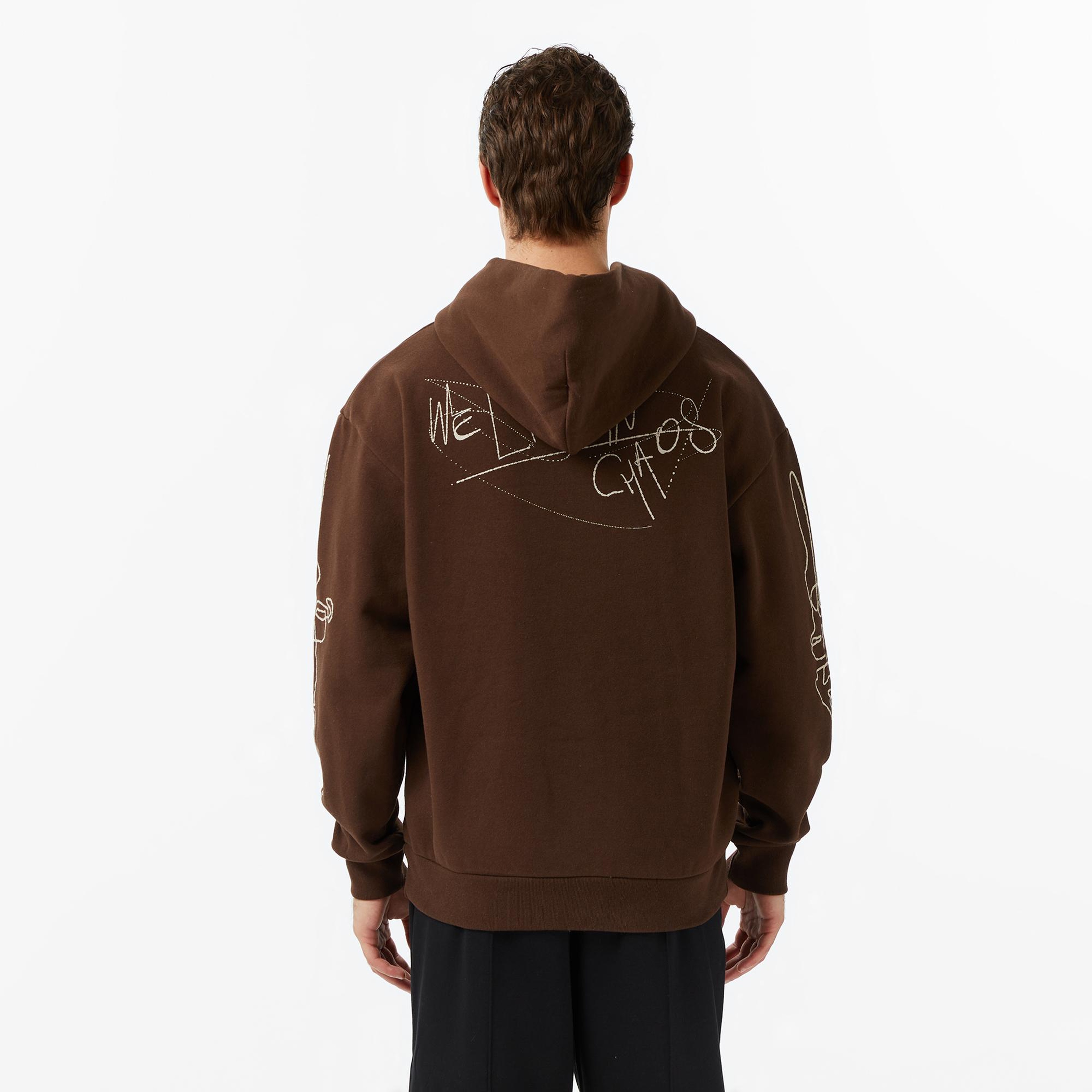 The Hundreds Live in Chaos Erkek Kahverengi Sweatshirt