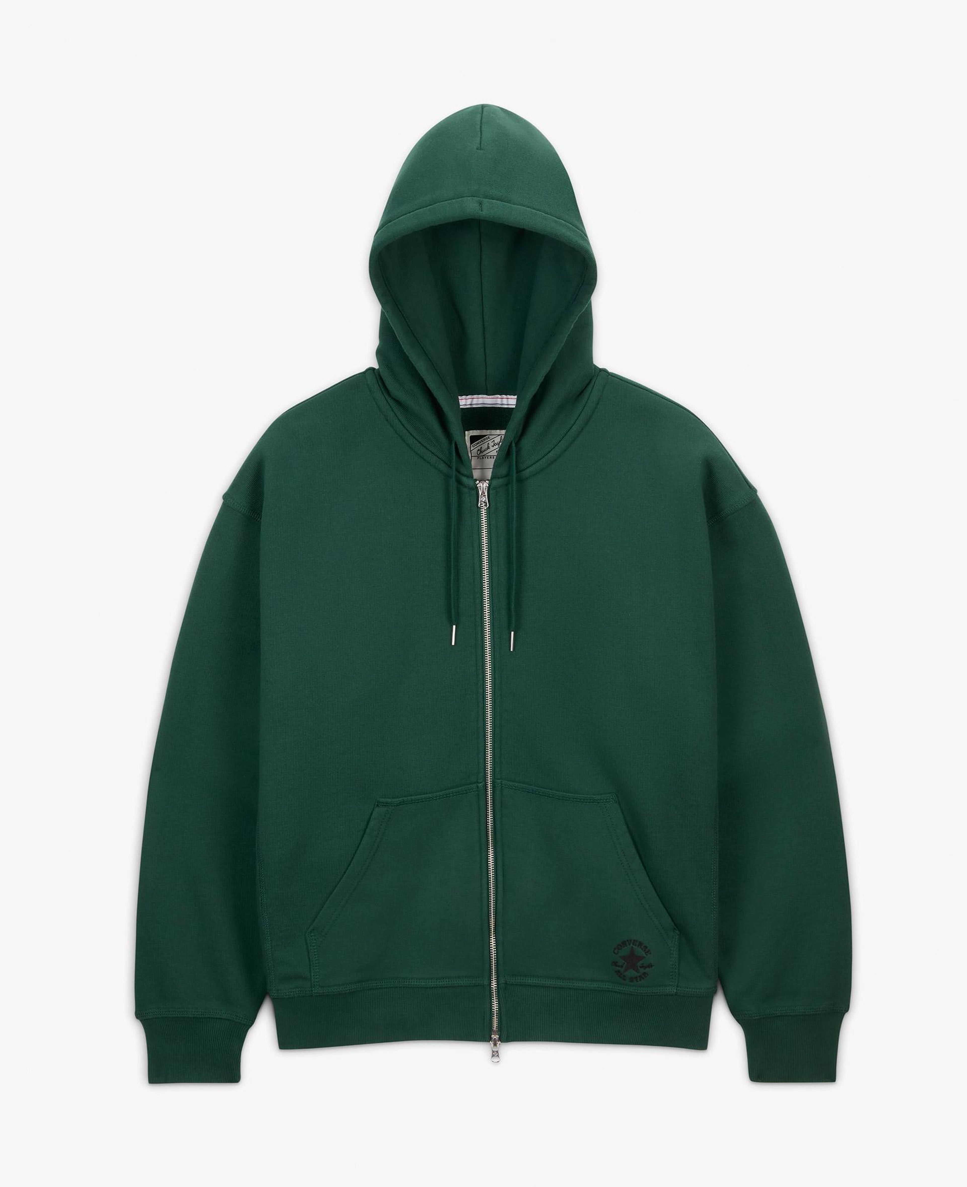 Converse Go-To Star Chevron Unisex Yeşil Hoodie