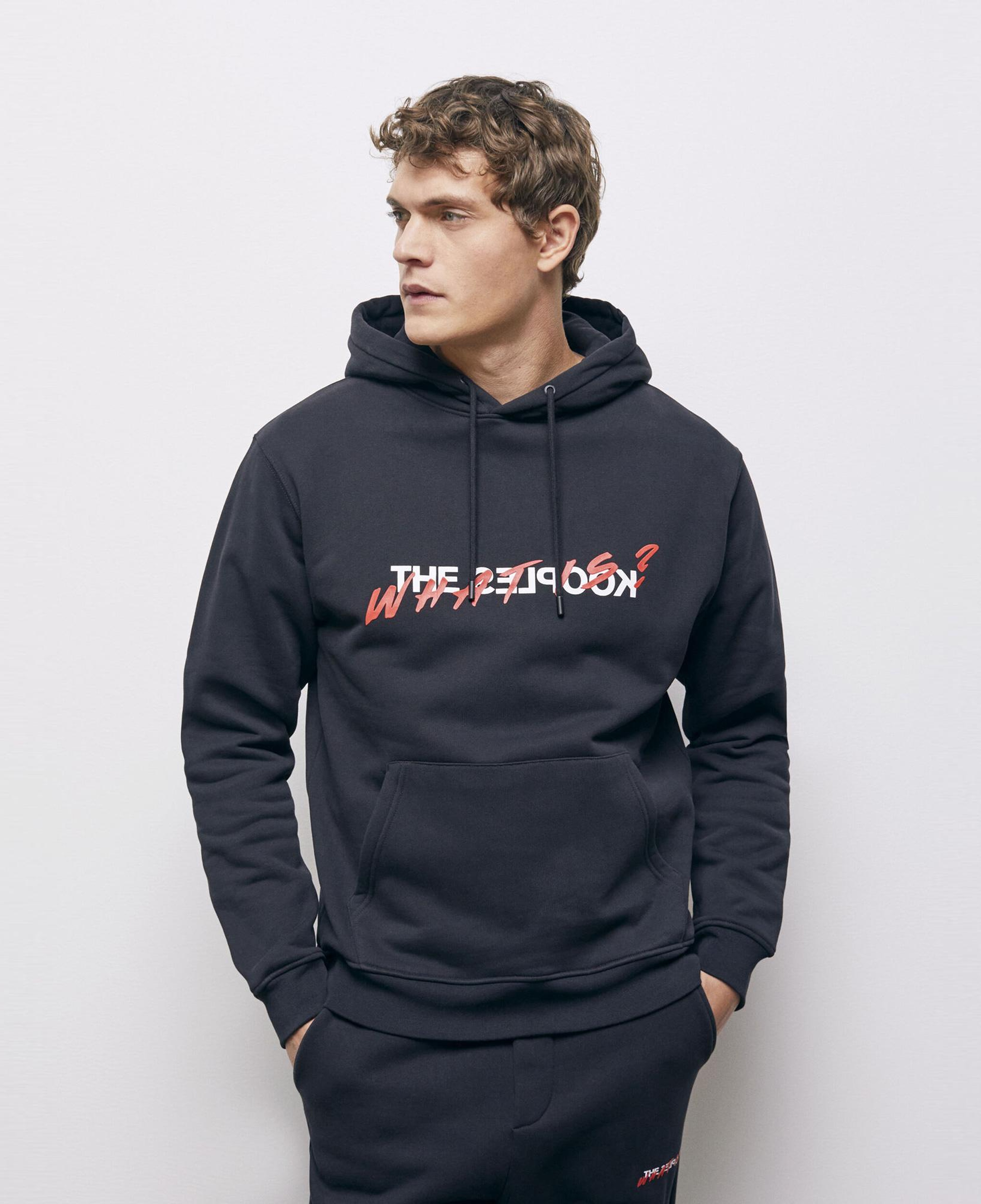 The Kooples Classic Erkek Siyah Sweatshirt