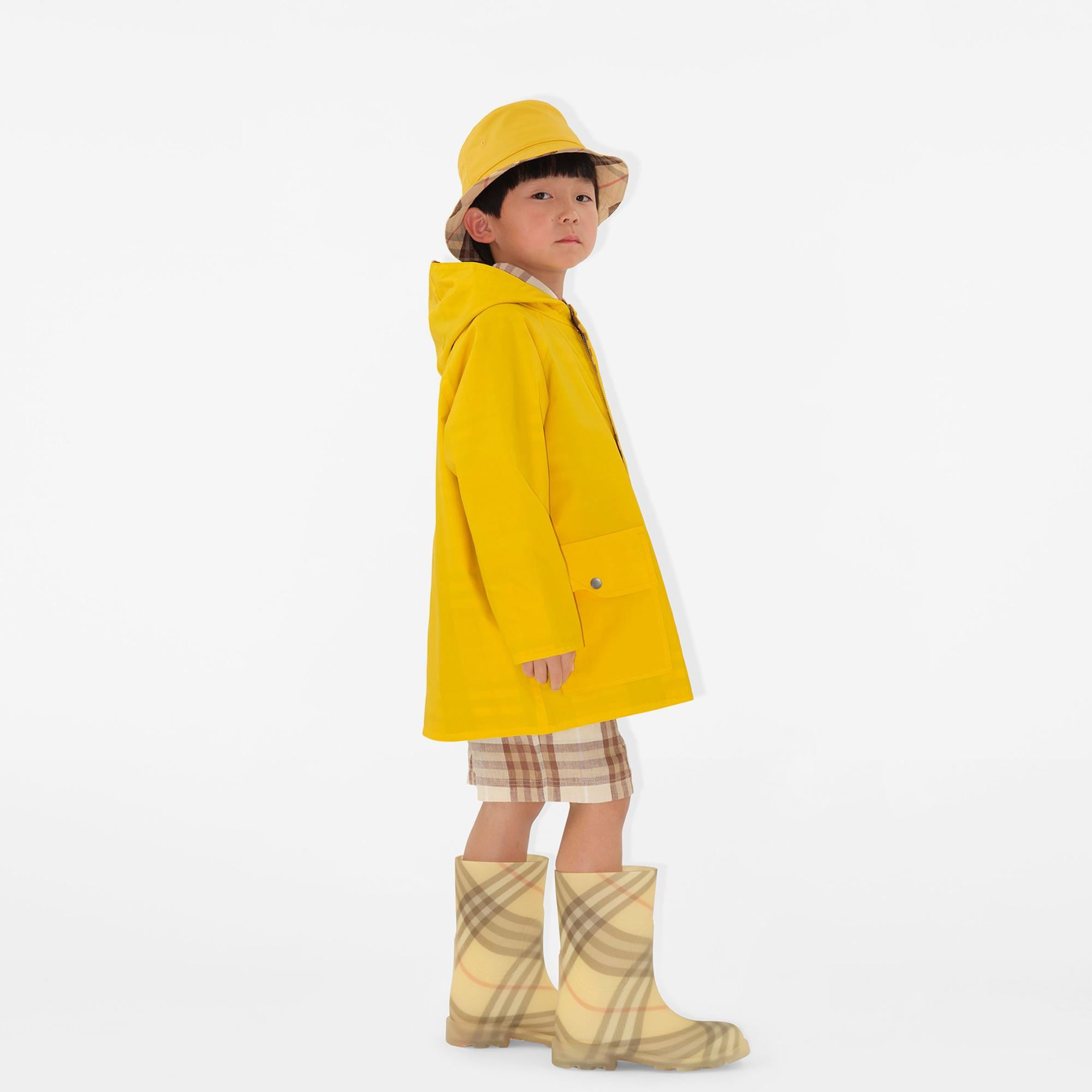 Burberry Marsh High Rubber Çocuk Sarı Bot