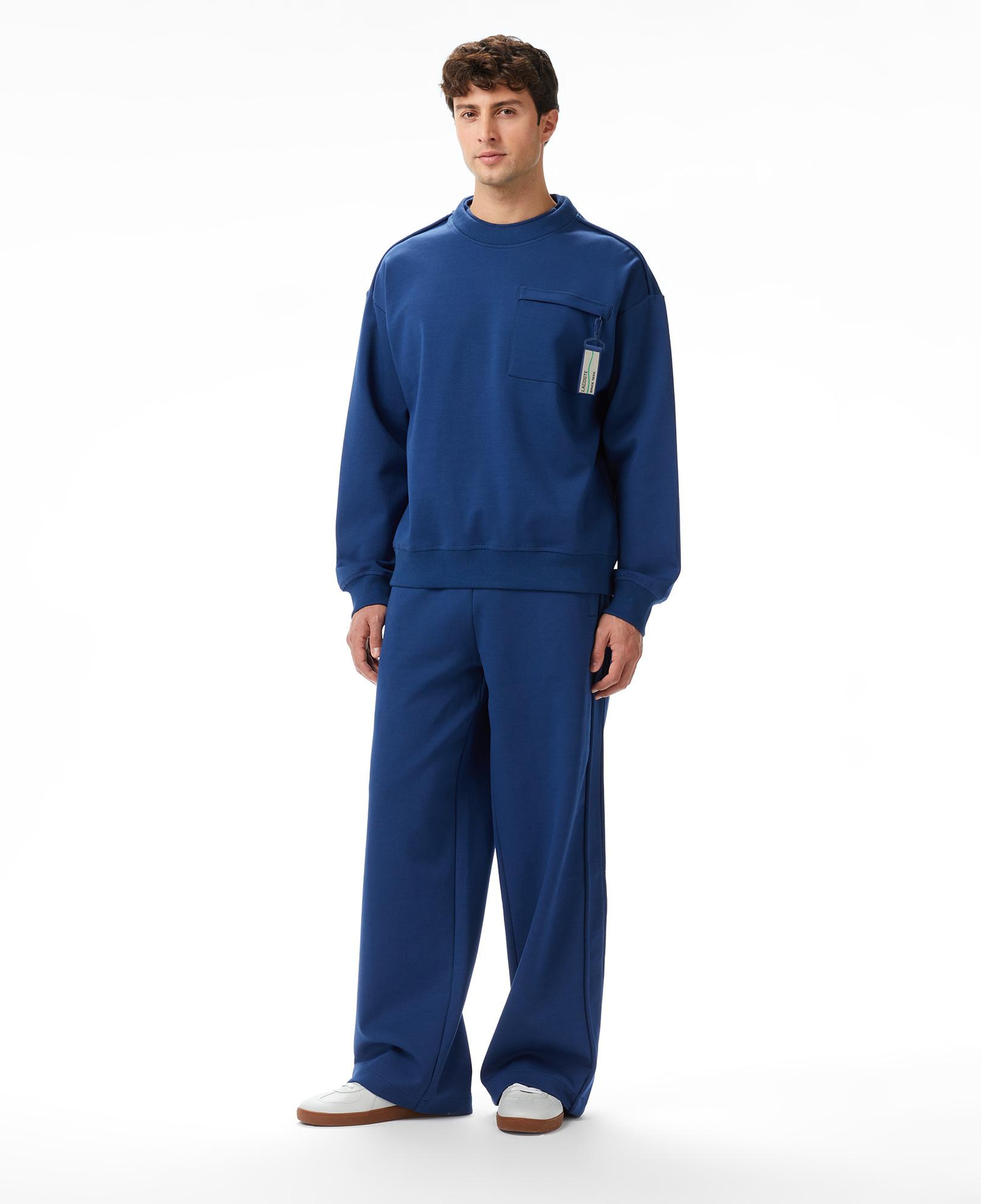 Lacoste x House of SuperStep Sport Erkek Mavi Sweatshirt