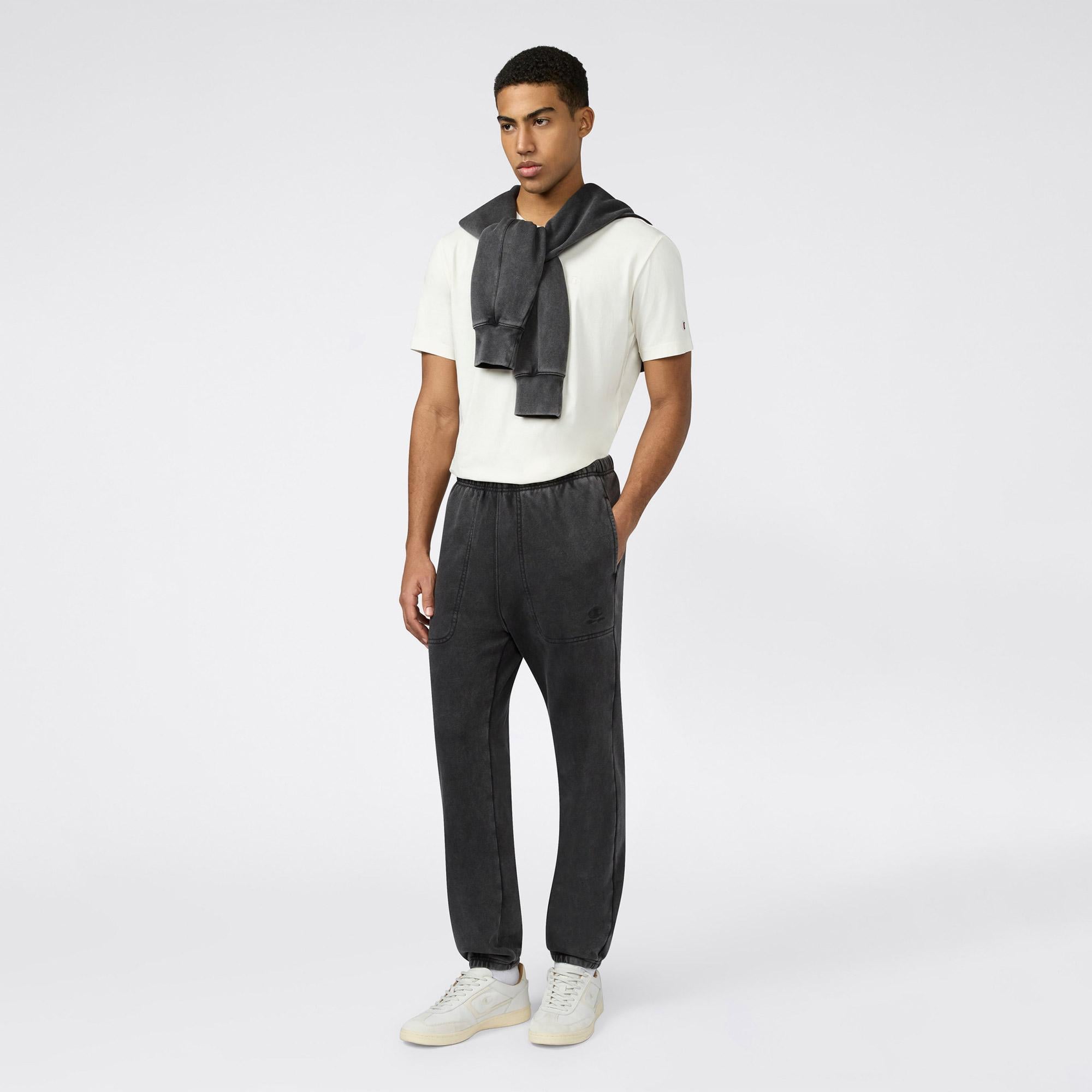 Champion Elastic Cuff Erkek Gri Eşofman Altı