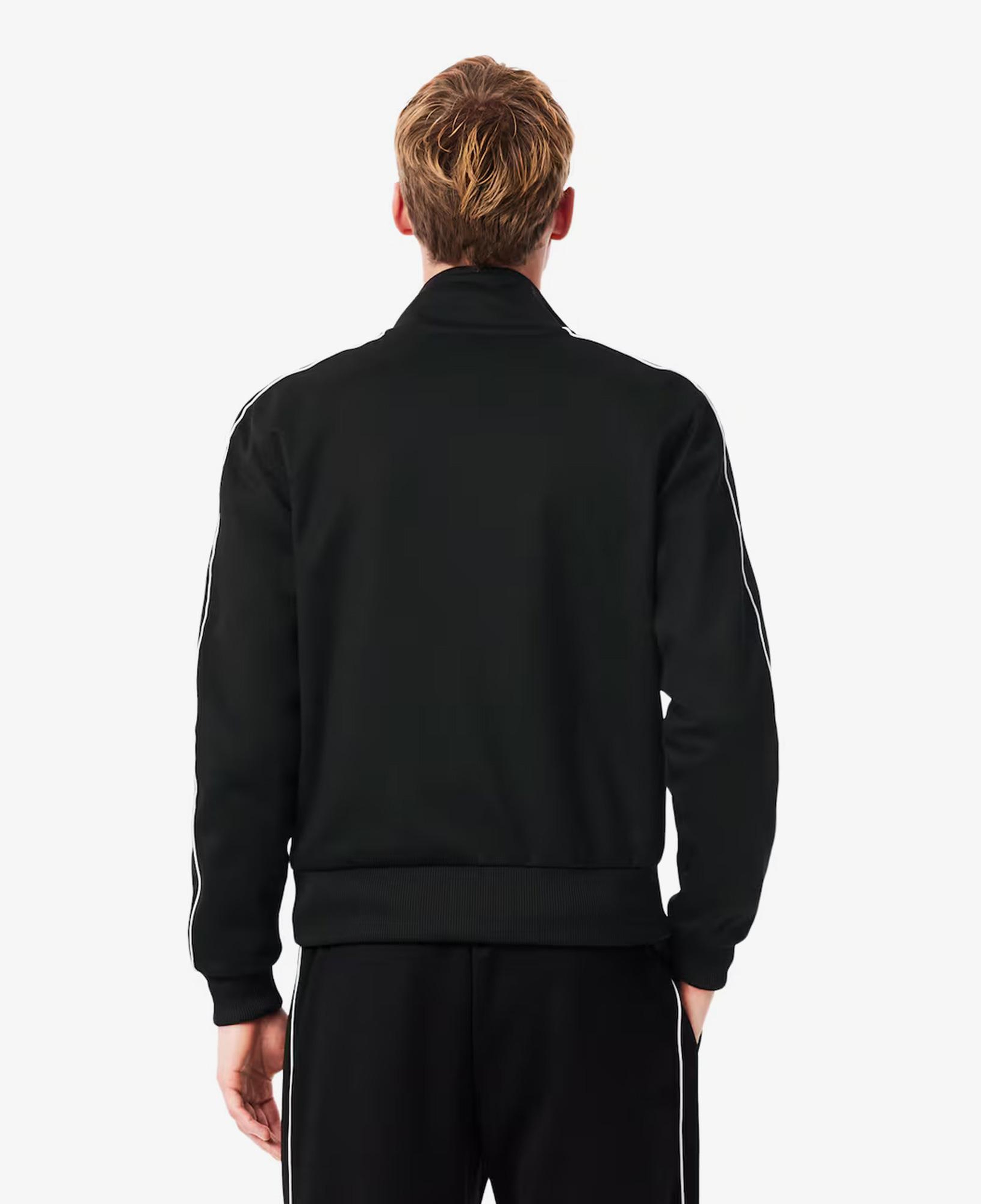 Lacoste Paris Piqué Zip Front Track Erkek Siyah Ceket