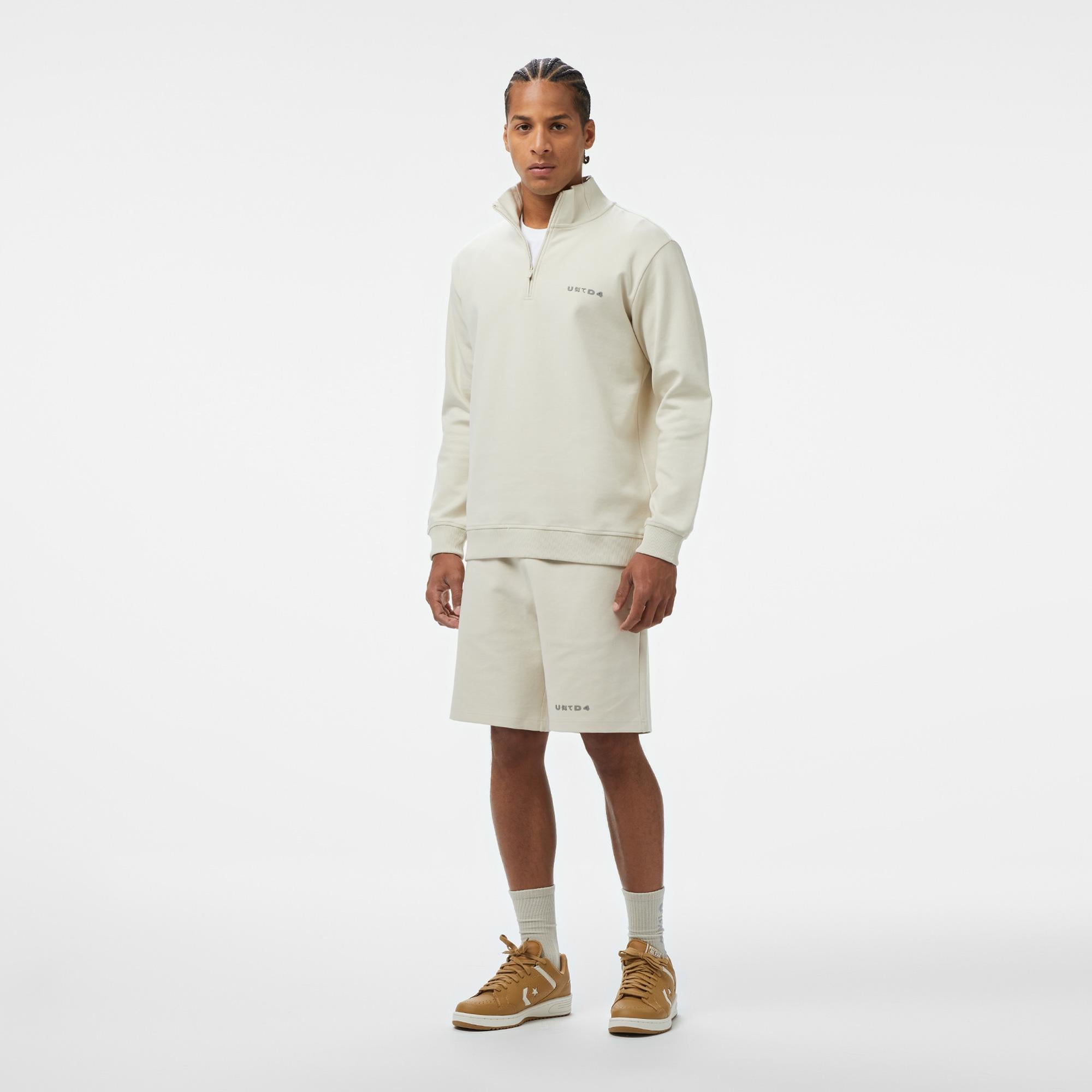 UNITED4 Erkek Krem Sweatshirt