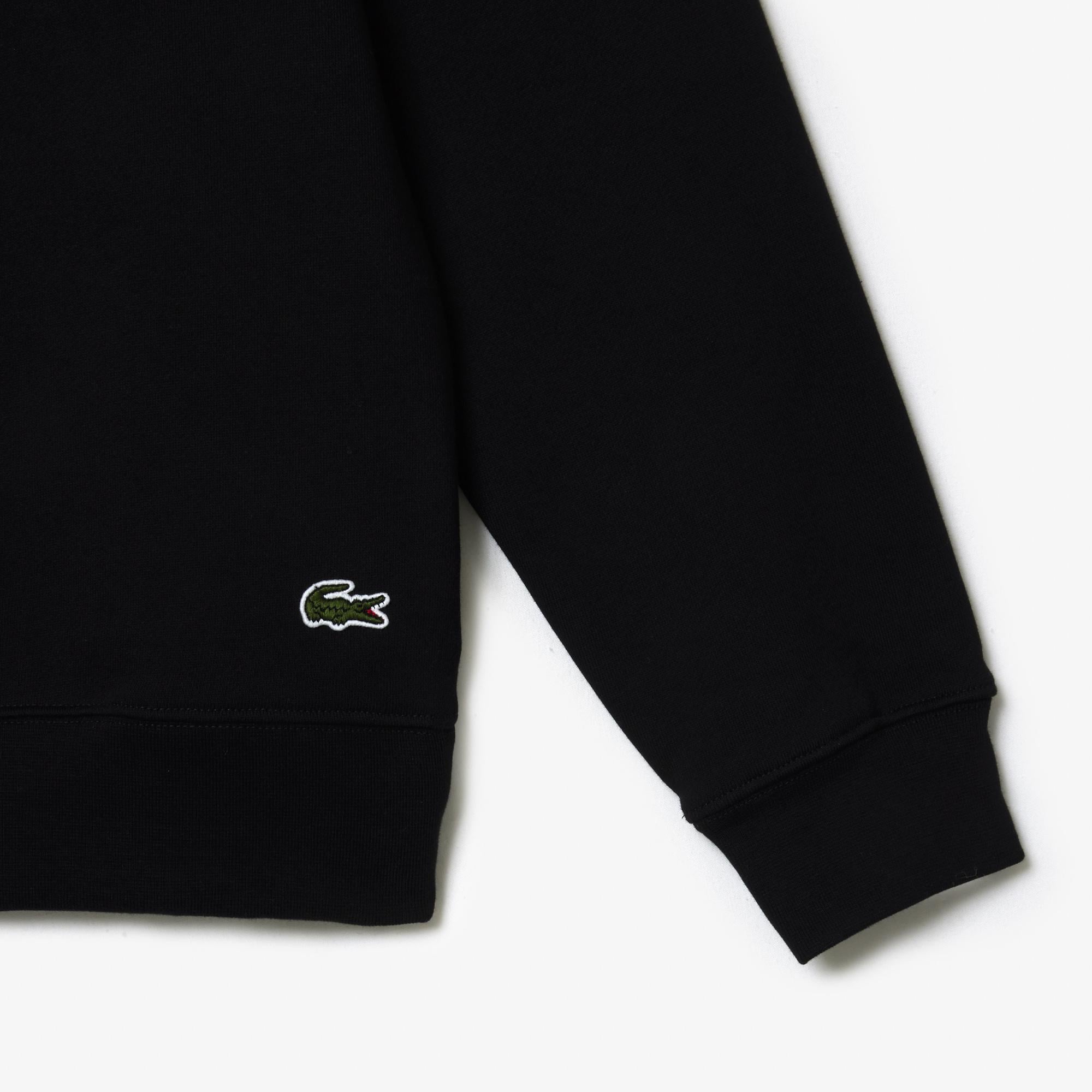 Erkek Classic Fit Bisiklet Yaka Baskılı Siyah Sweatshirt