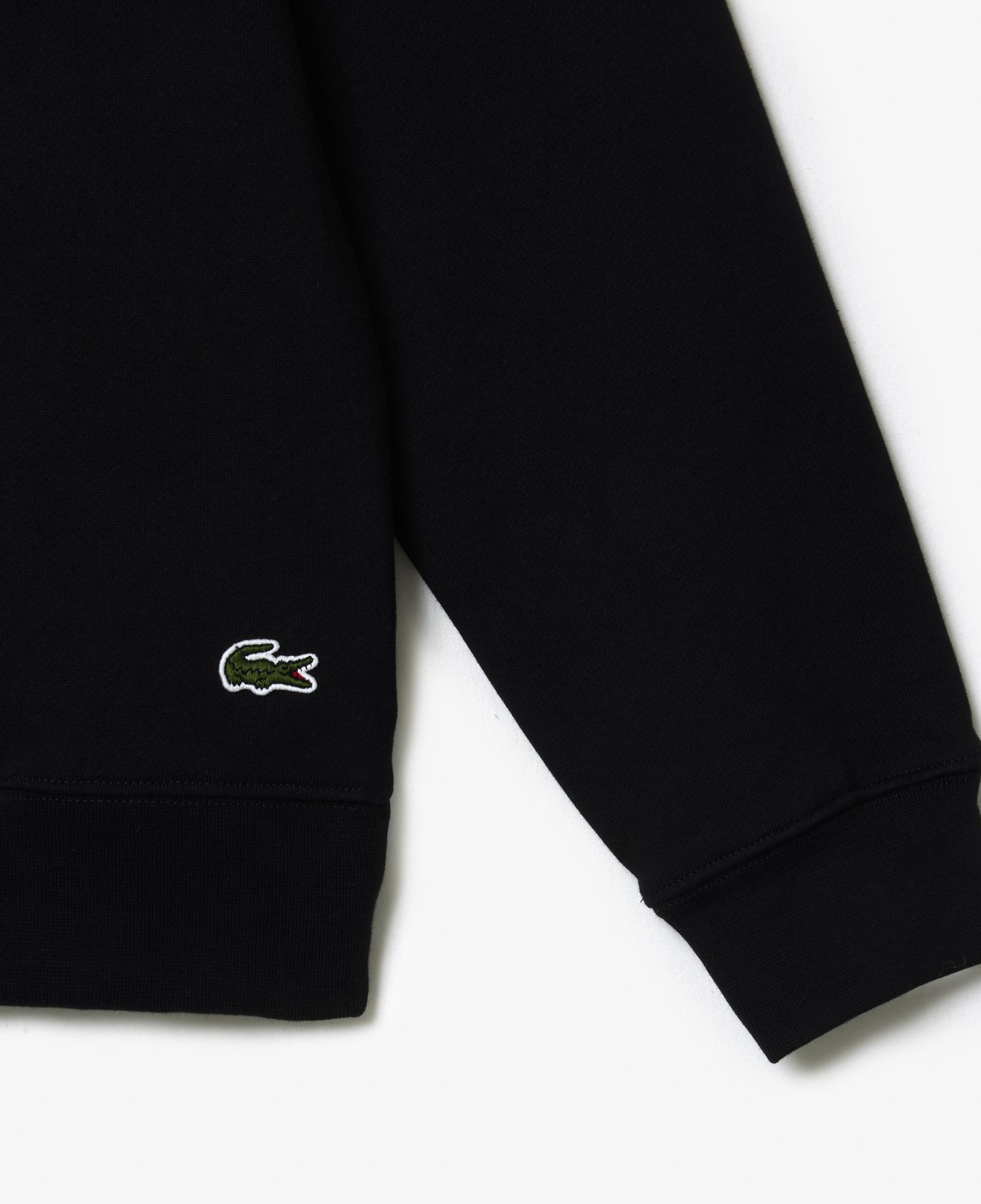 Erkek Classic Fit Bisiklet Yaka Baskılı Siyah Sweatshirt