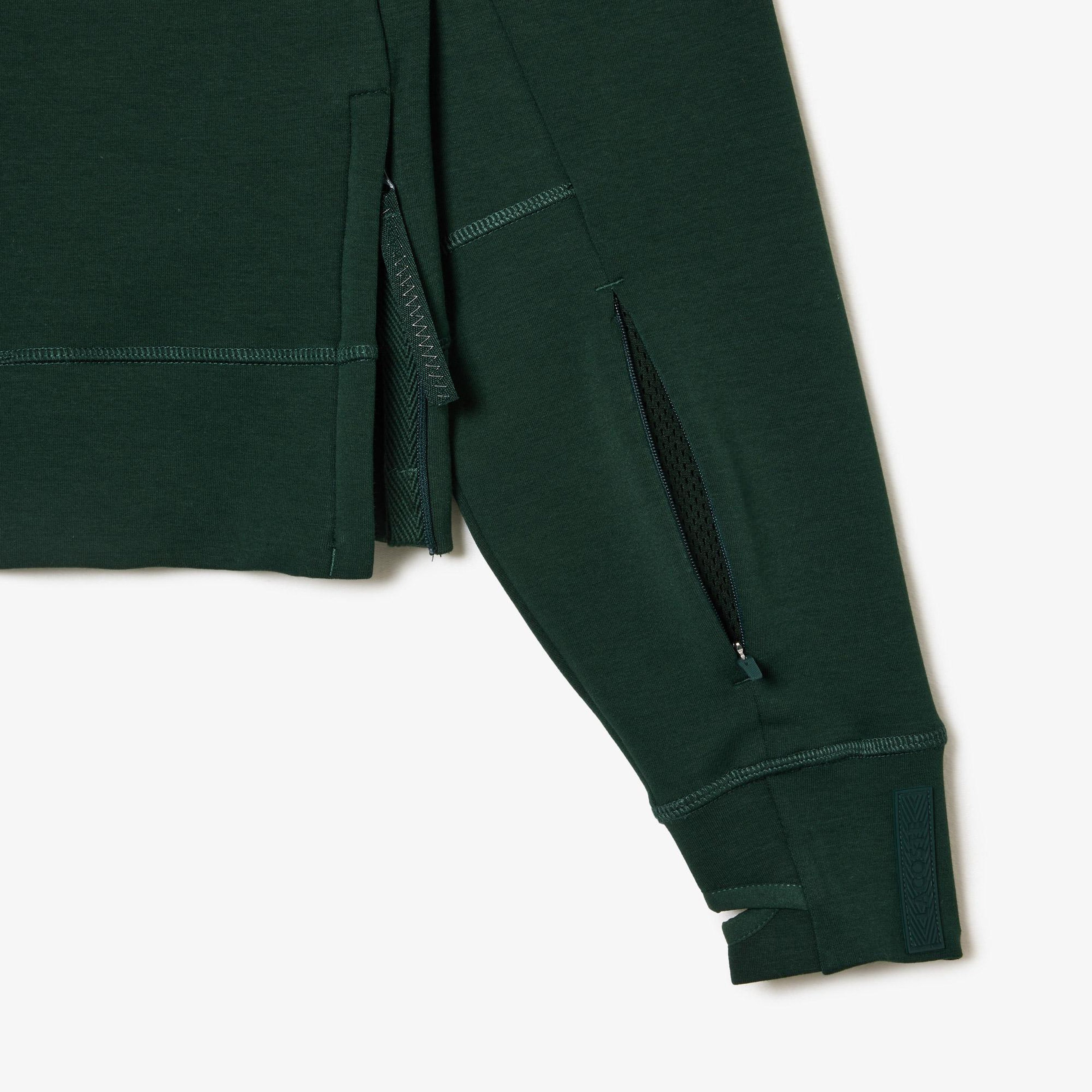 Kadın Relaxed Fit Kapüşonlu Yeşil Sweatshirt