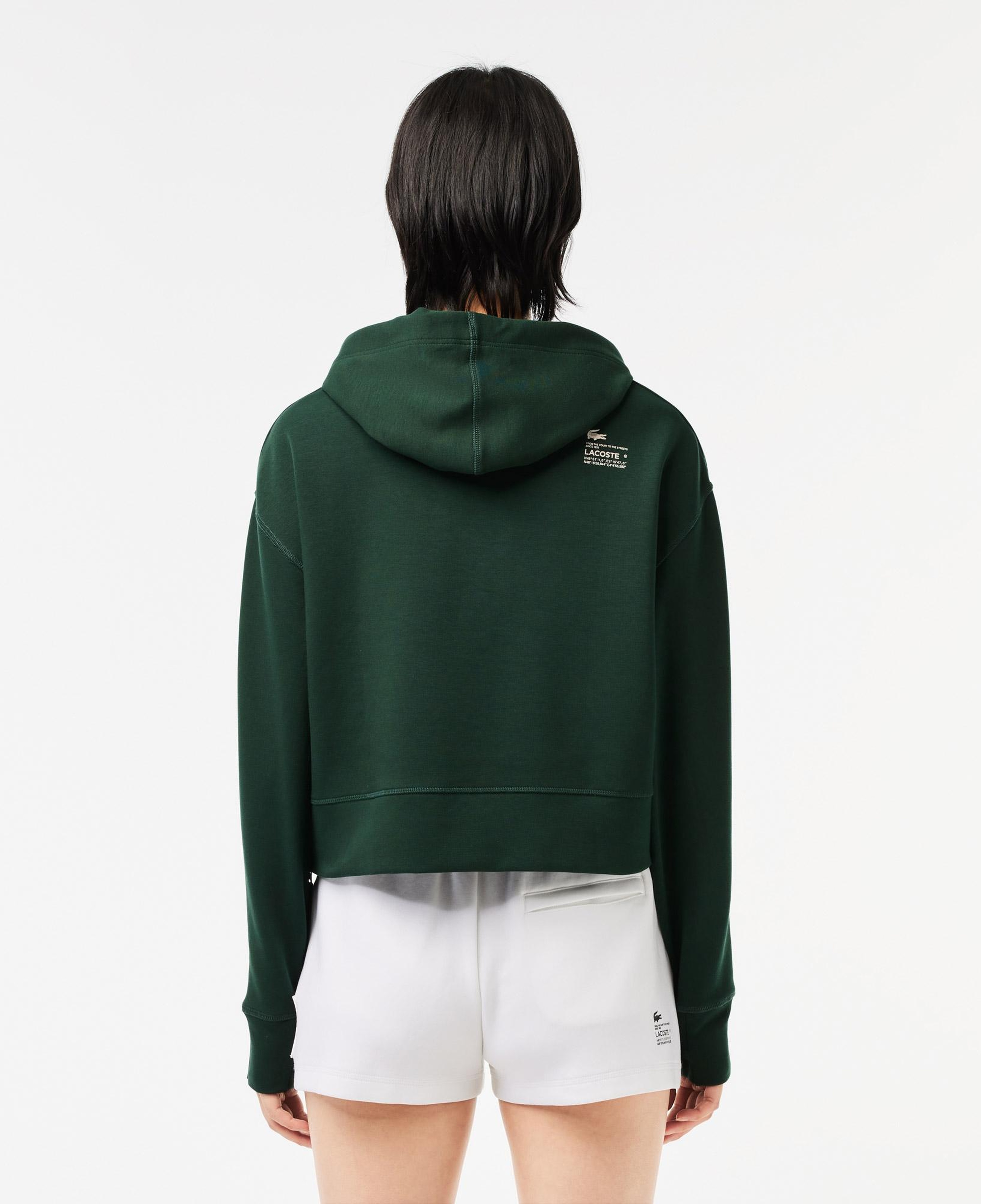 Kadın Relaxed Fit Kapüşonlu Yeşil Sweatshirt