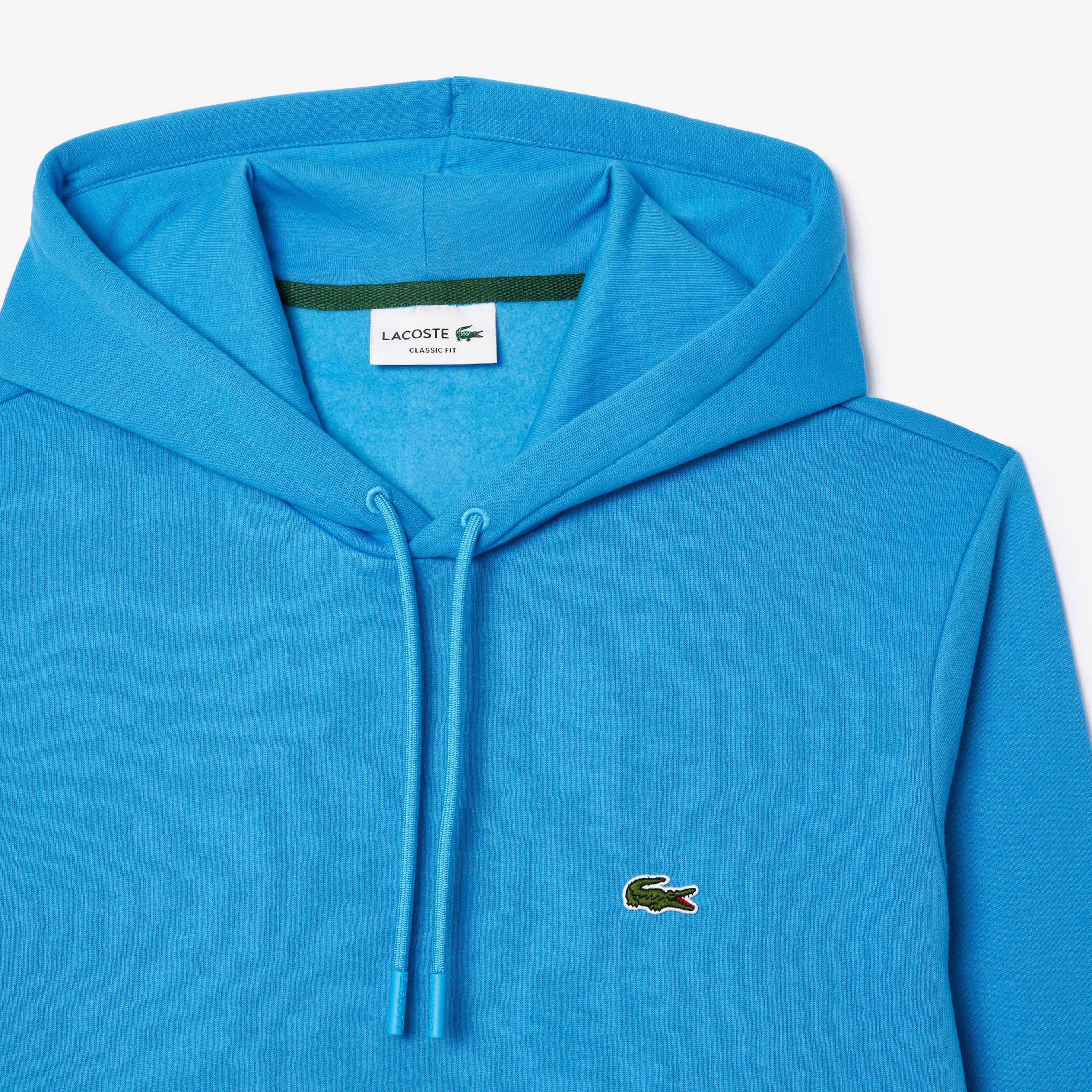 Erkek Classic Fit Kapüşonlu Mavi Sweatshirt