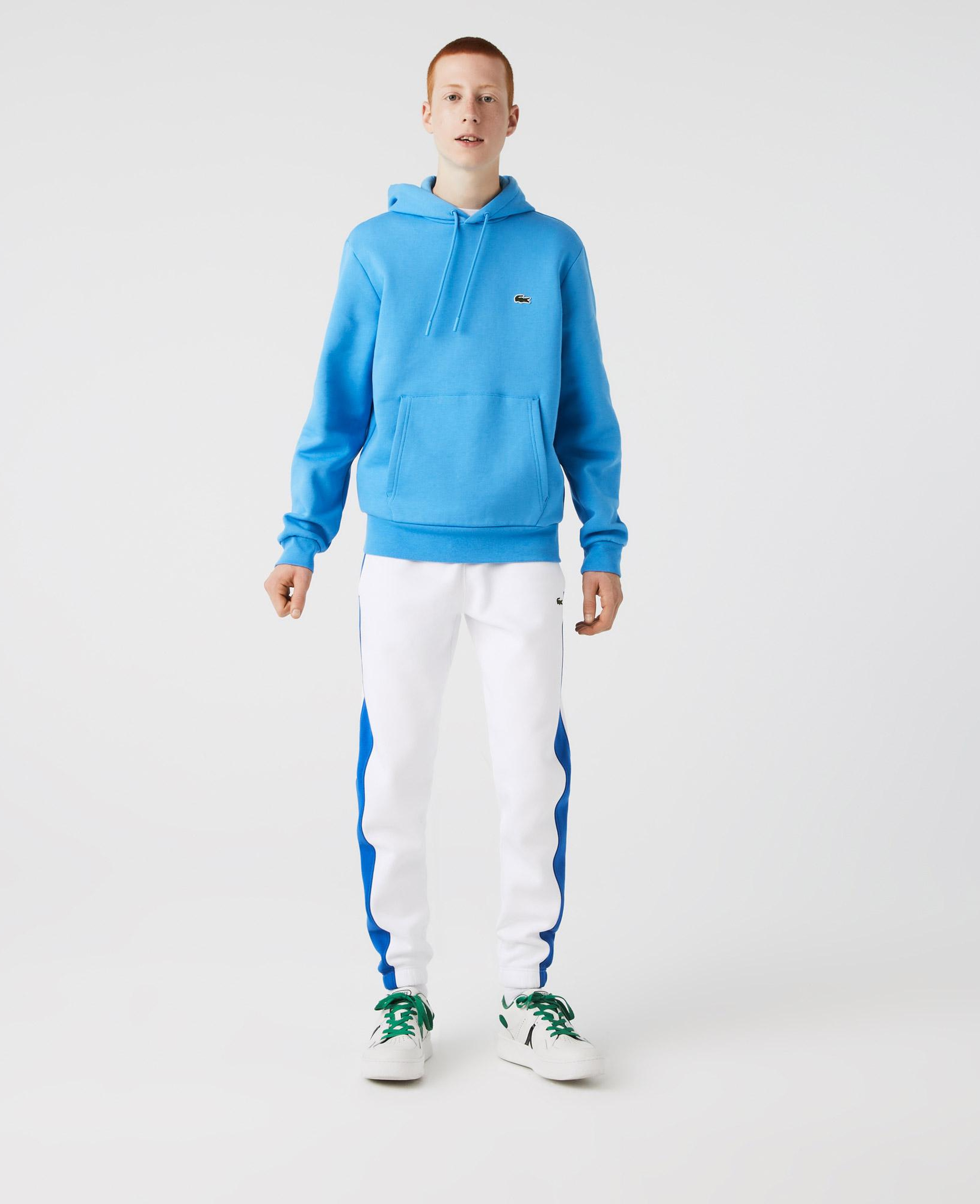 Erkek Classic Fit Kapüşonlu Mavi Sweatshirt